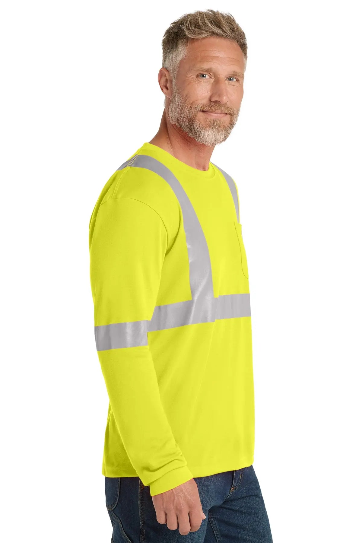 CornerStone® ANSI 107 Class 2 Long Sleeve Safety T-Shirt #CS401LS