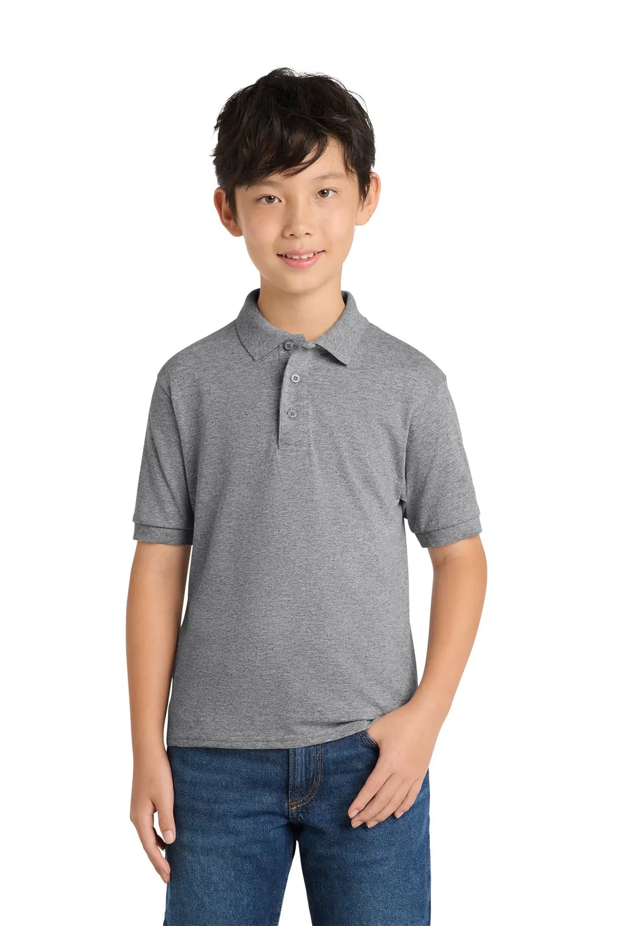 Port & Co™ Youth Core Blend Jersey Knit Polo #KP55YGame Over Merch