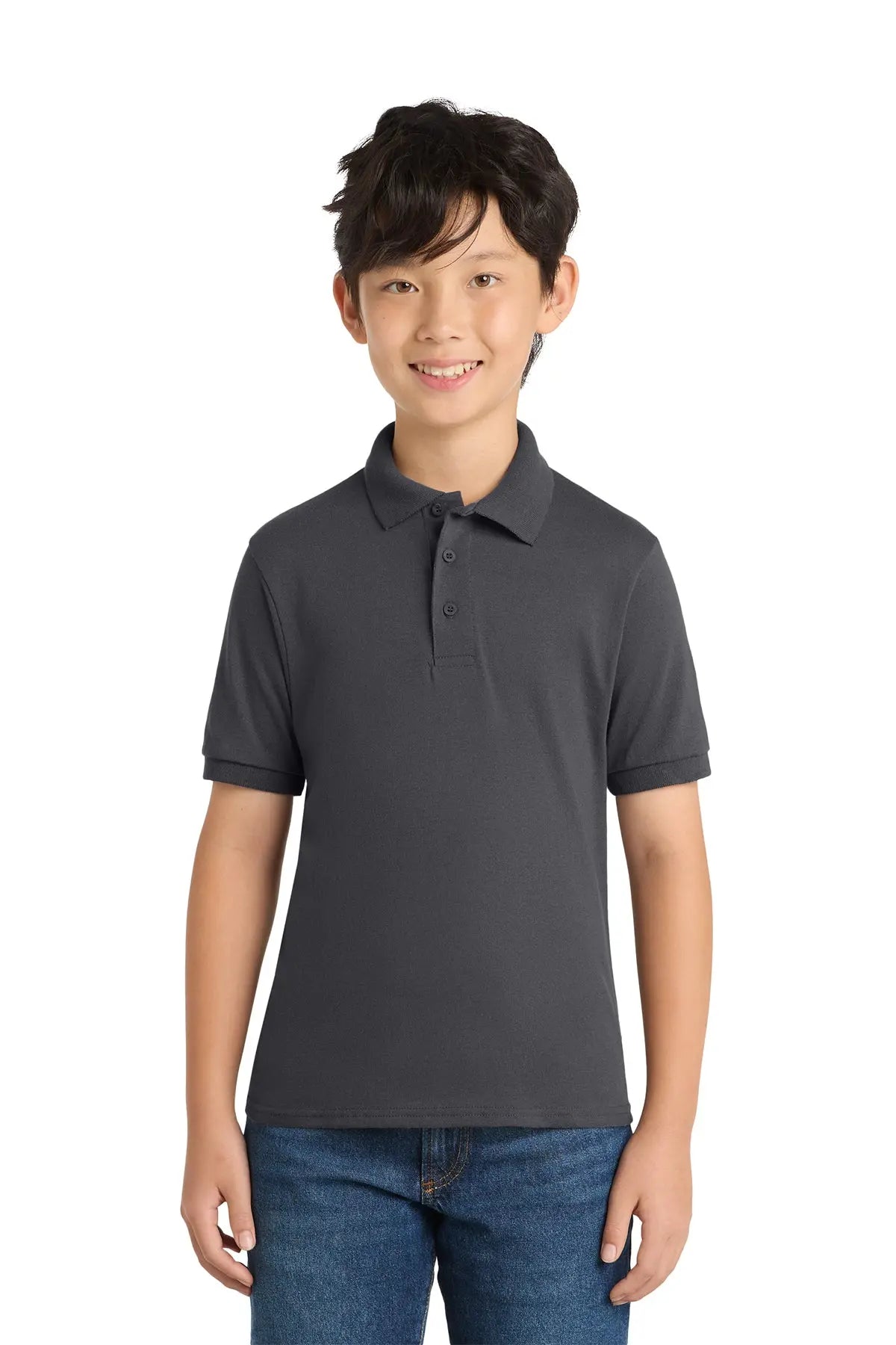 Port & Co™ Youth Core Blend Jersey Knit Polo #KP55YGame Over Merch
