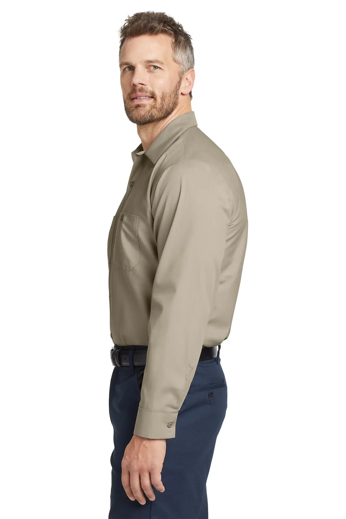 Red Kap® Long Size, Long Sleeve Industrial Work Shirt #SP14LONG