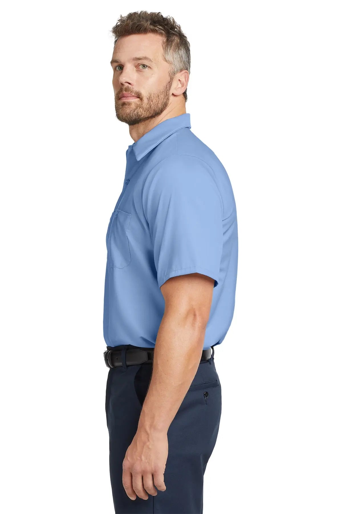 Red Kap® Long Size, Short Sleeve Industrial Work Shirt #SP24LONG