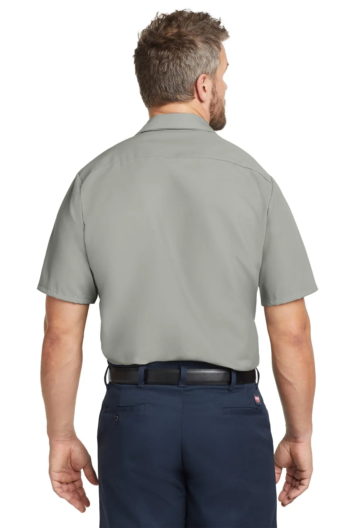 Red Kap® Long Size, Short Sleeve Industrial Work Shirt #SP24LONG