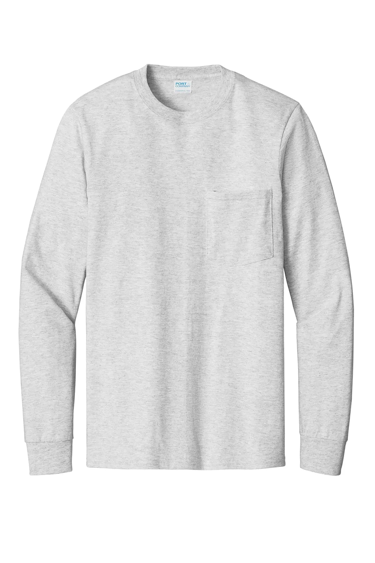 Port & Co™ Tall Long Sleeve Essential Pocket Tee #PC61LSPT