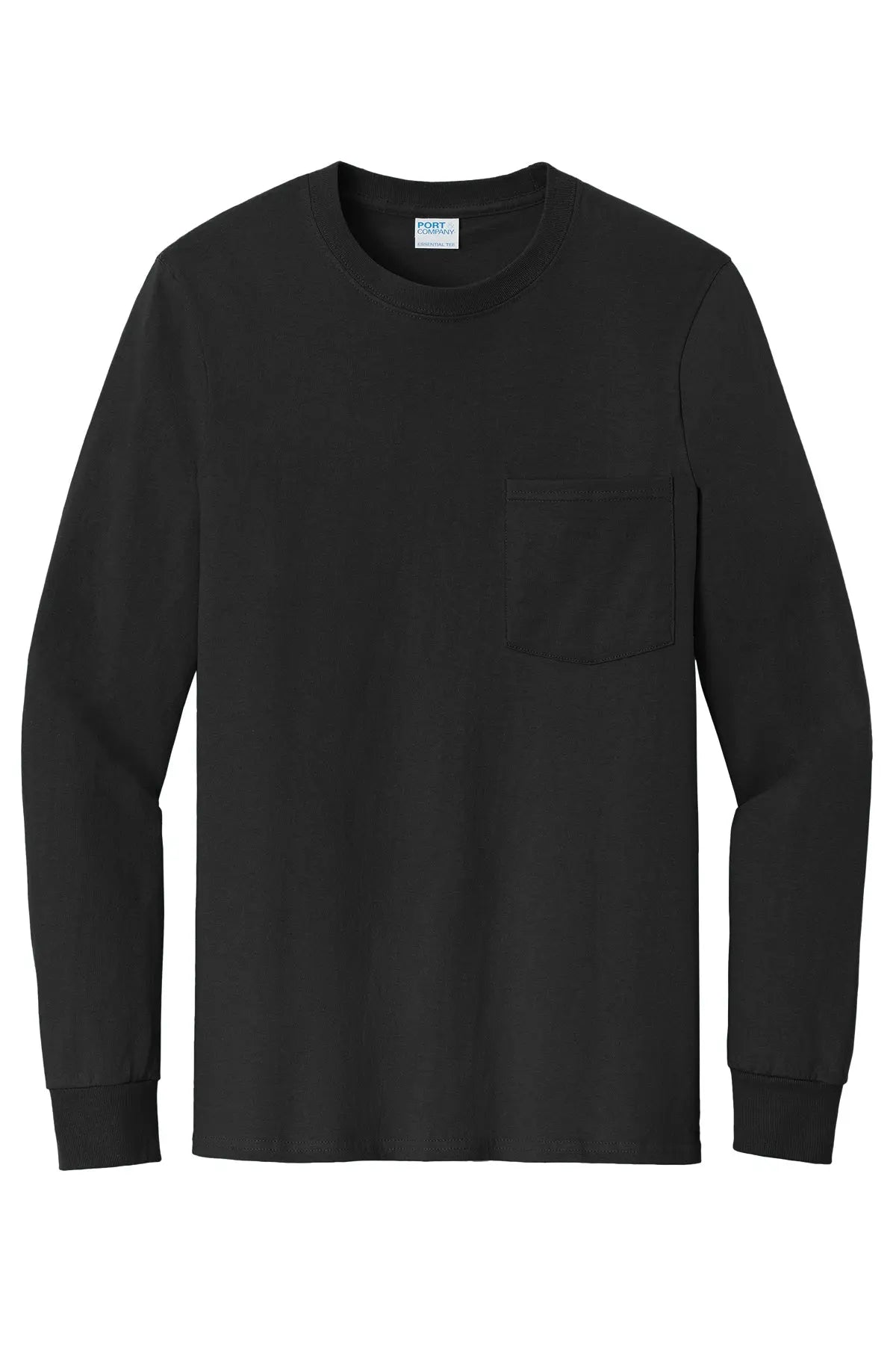 Port & Co™ Tall Long Sleeve Essential Pocket Tee #PC61LSPT