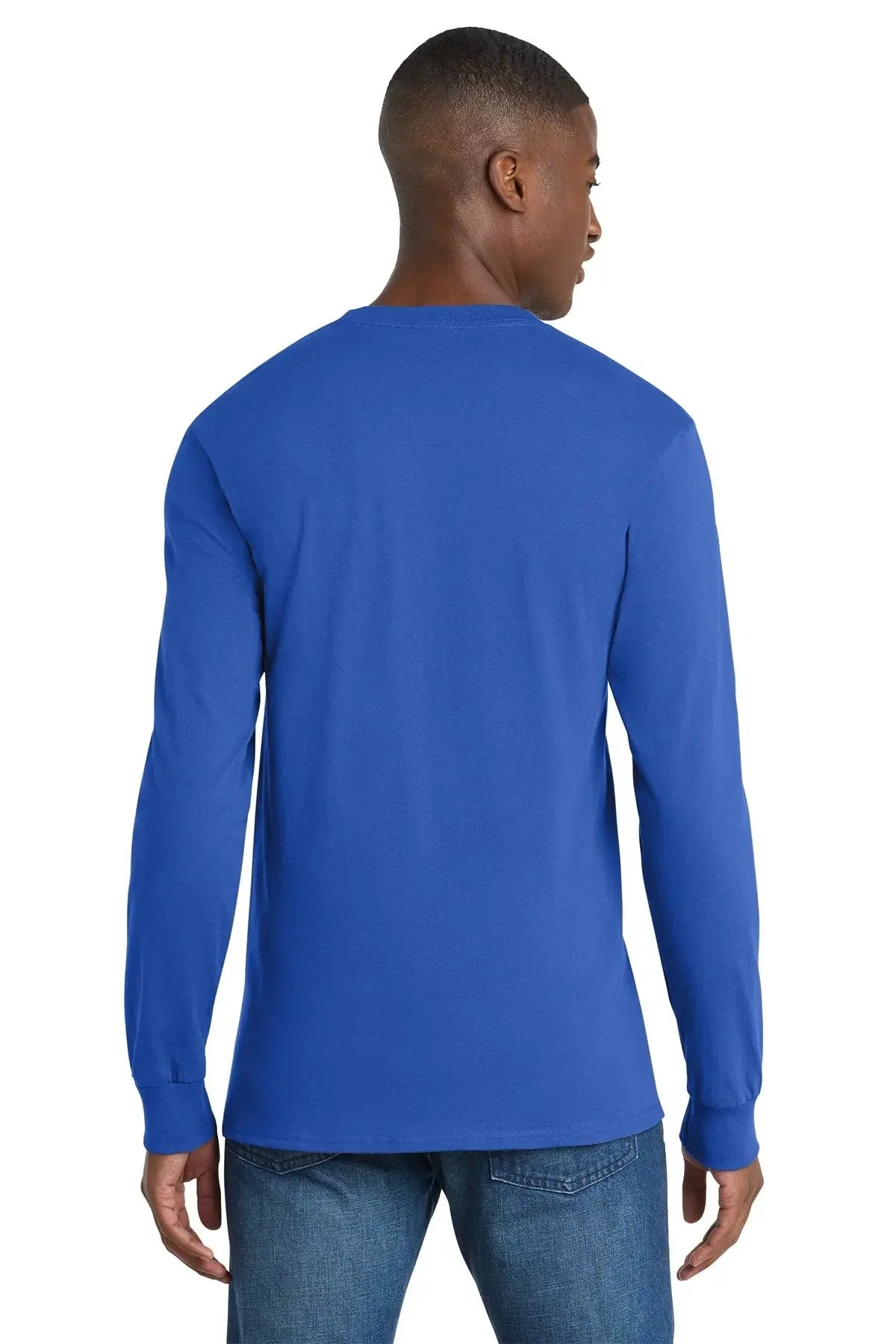Port & Co™ Tall Long Sleeve Essential Pocket Tee #PC61LSPT Game Over Merch