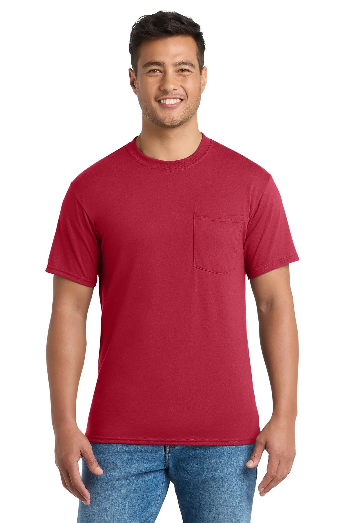 Port & Co™ Tall Core Blend Pocket Tee #TPC55PT
