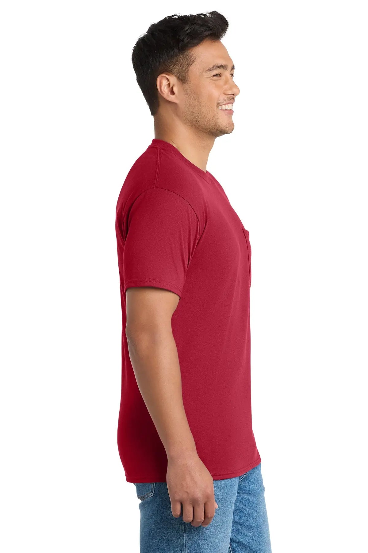 Port & Co™ Tall Core Blend Pocket Tee #PC55PT