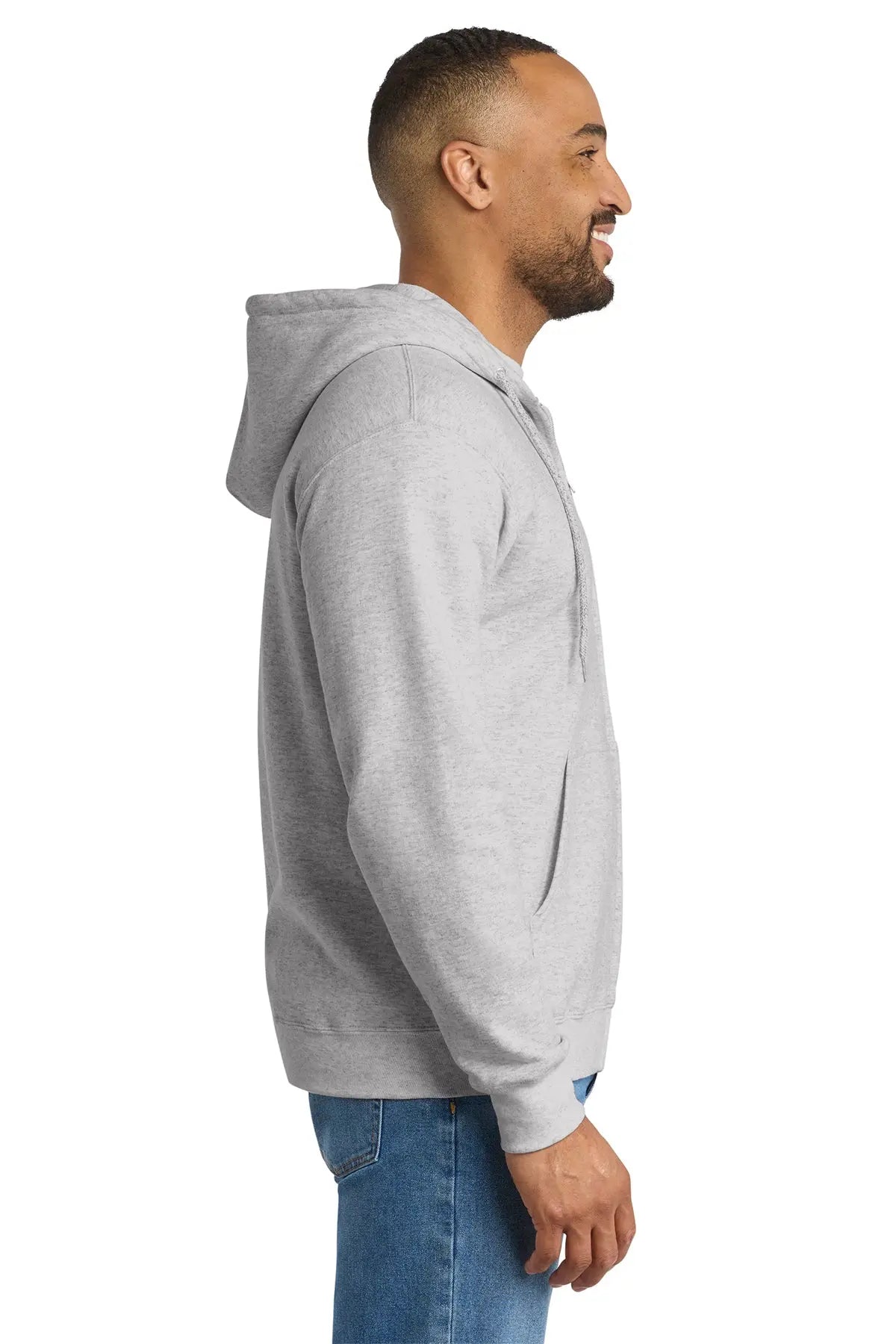 Port & Co™ Tall Essential Fleece Full-Zip Hooded Sweatshirt #PC90ZHT