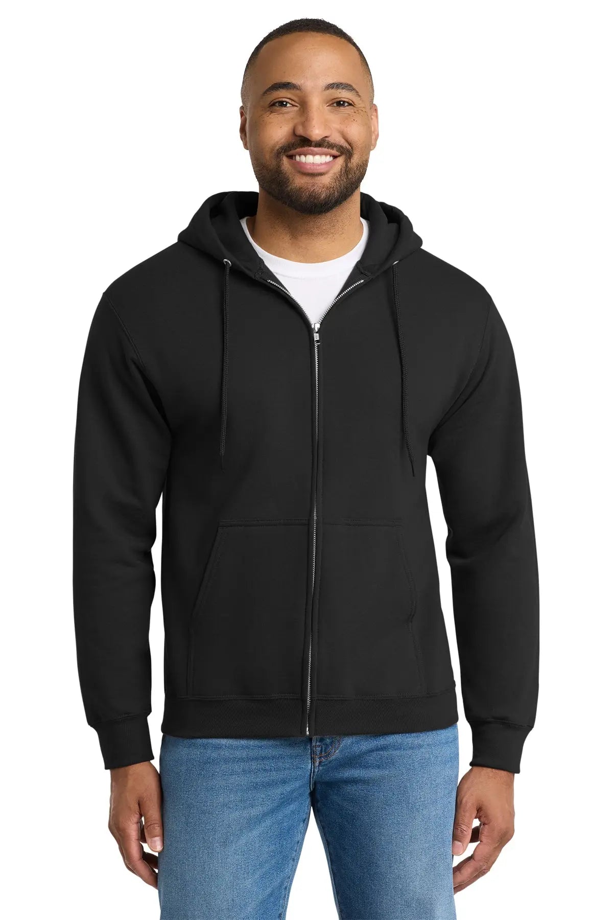 Port & Co™ Tall Essential Fleece Full-Zip Hooded Sweatshirt #PC90ZHT