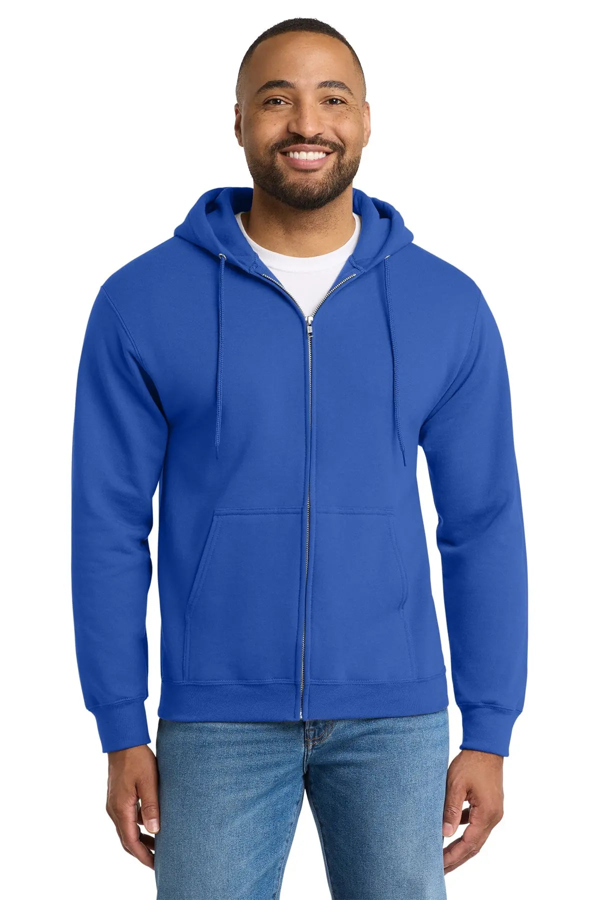 Port & Co™ Tall Essential Fleece Full-Zip Hooded Sweatshirt #PC90ZHT