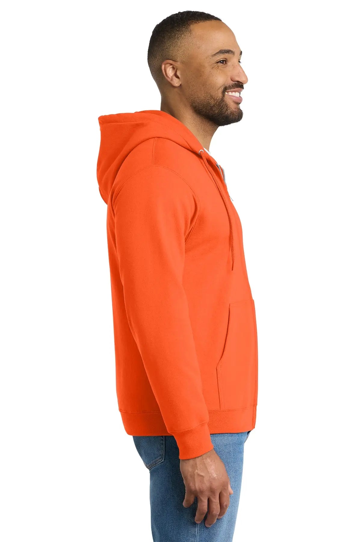 Port & Co™ Tall Essential Fleece Full-Zip Hooded Sweatshirt #PC90ZHT