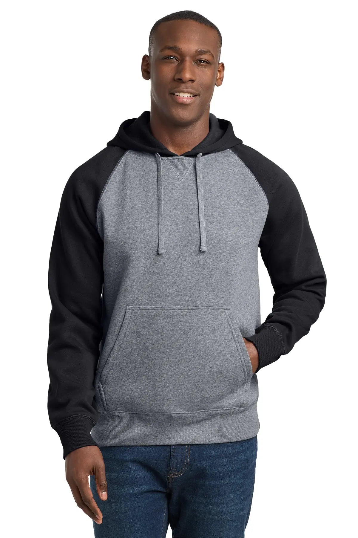 Sport-Tek® Raglan Colorblock Pullover Hooded Sweatshirt #ST267