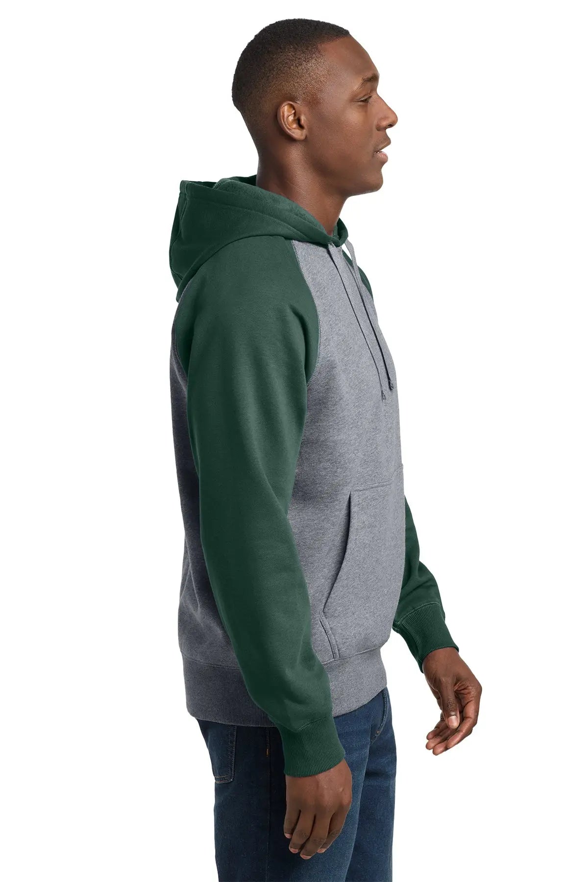 Sport-Tek® Raglan Colorblock Pullover Hooded Sweatshirt #ST267