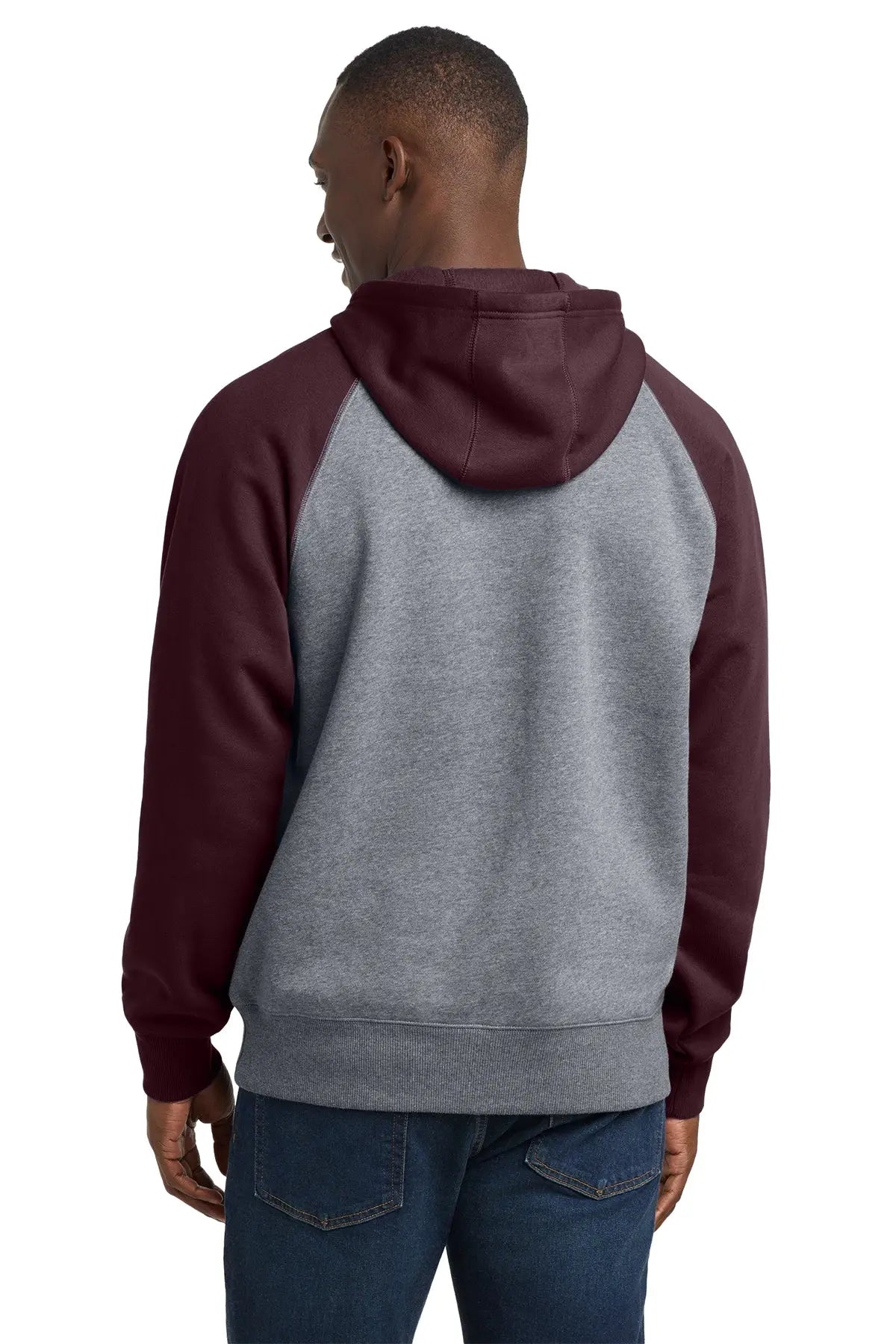 Sport-Tek® Raglan Colorblock Pullover Hooded Sweatshirt #ST267