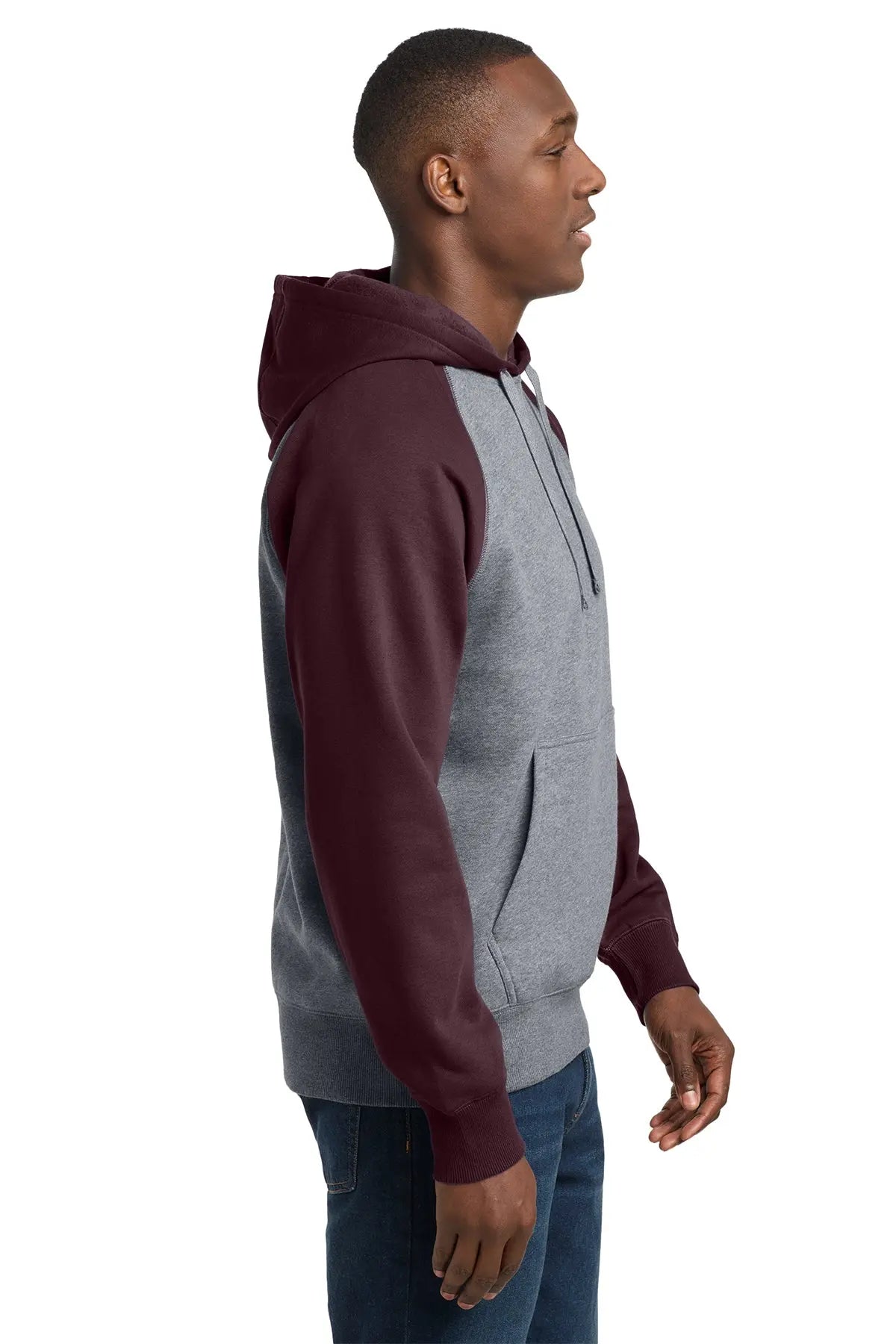 Sport-Tek® Raglan Colorblock Pullover Hooded Sweatshirt #ST267
