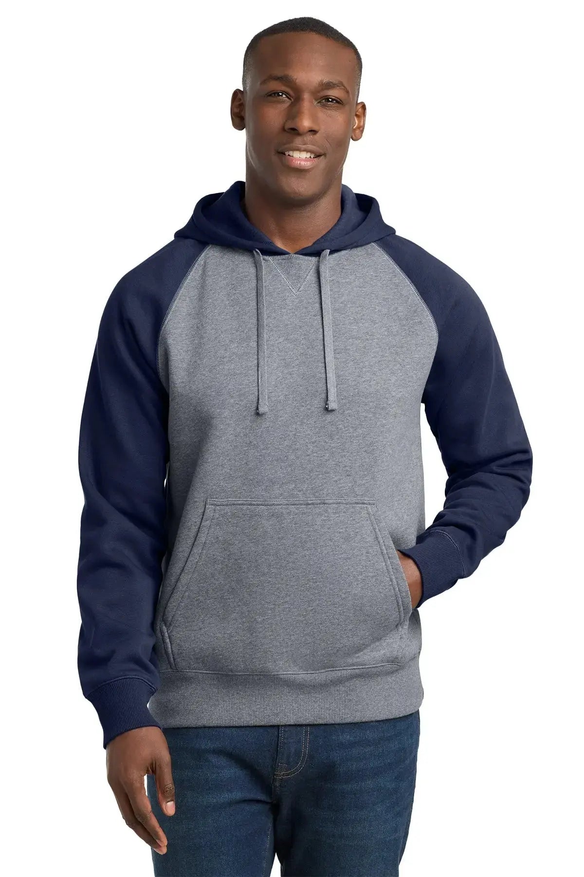 Sport-Tek® Raglan Colorblock Pullover Hooded Sweatshirt #ST267 Game Over Merch