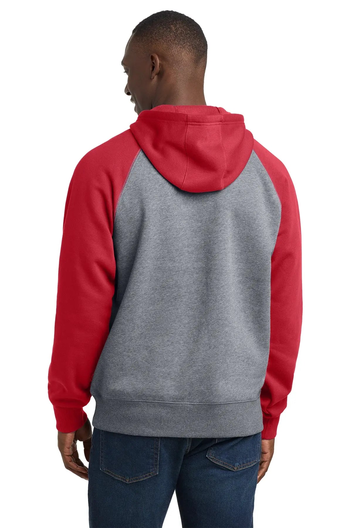 Sport-Tek® Raglan Colorblock Pullover Hooded Sweatshirt #ST267