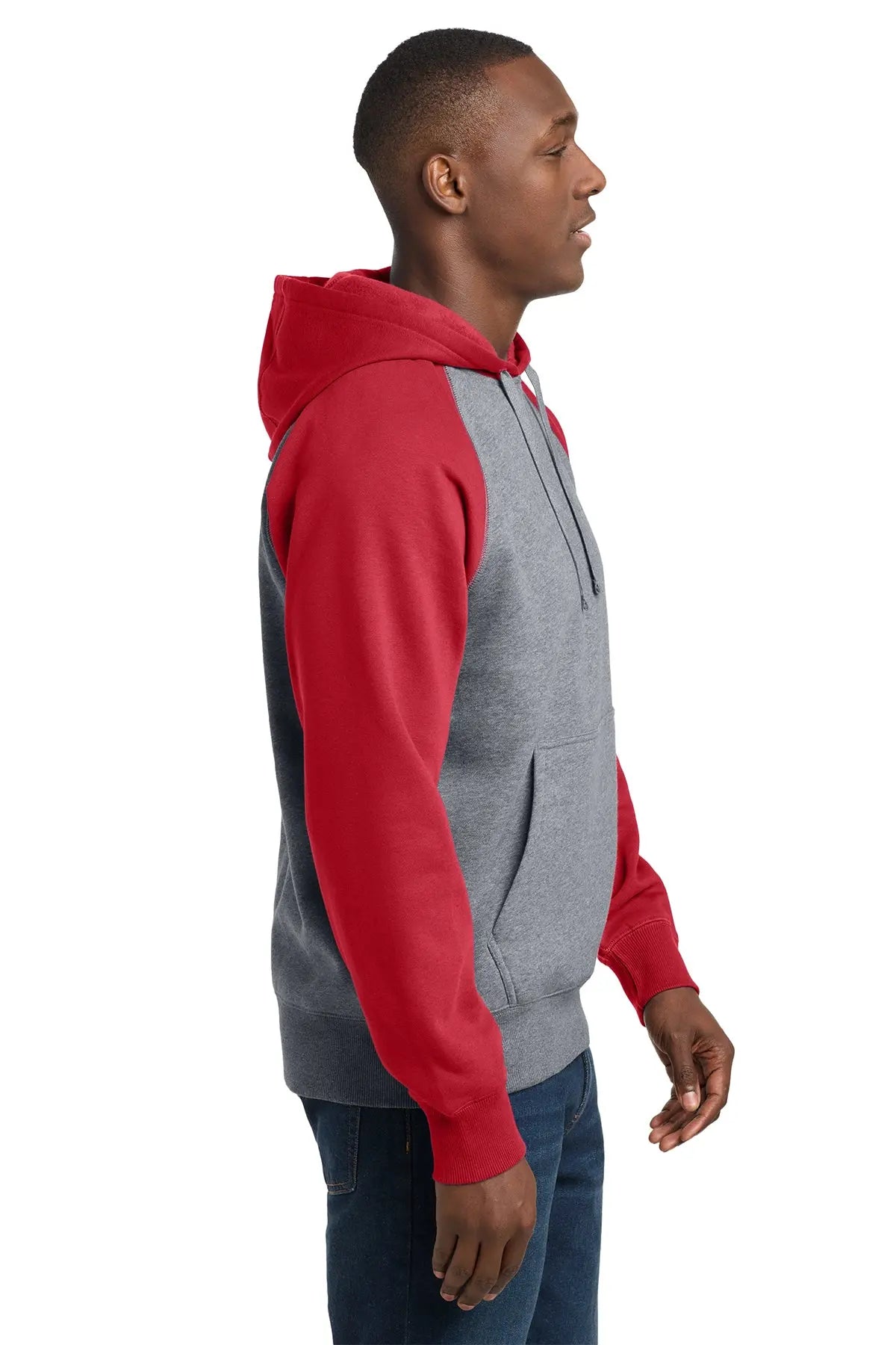 Sport-Tek® Raglan Colorblock Pullover Hooded Sweatshirt #ST267
