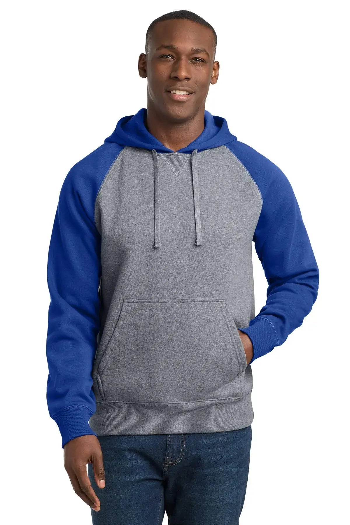 Sport-Tek® Raglan Colorblock Pullover Hooded Sweatshirt #ST267 Game Over Merch