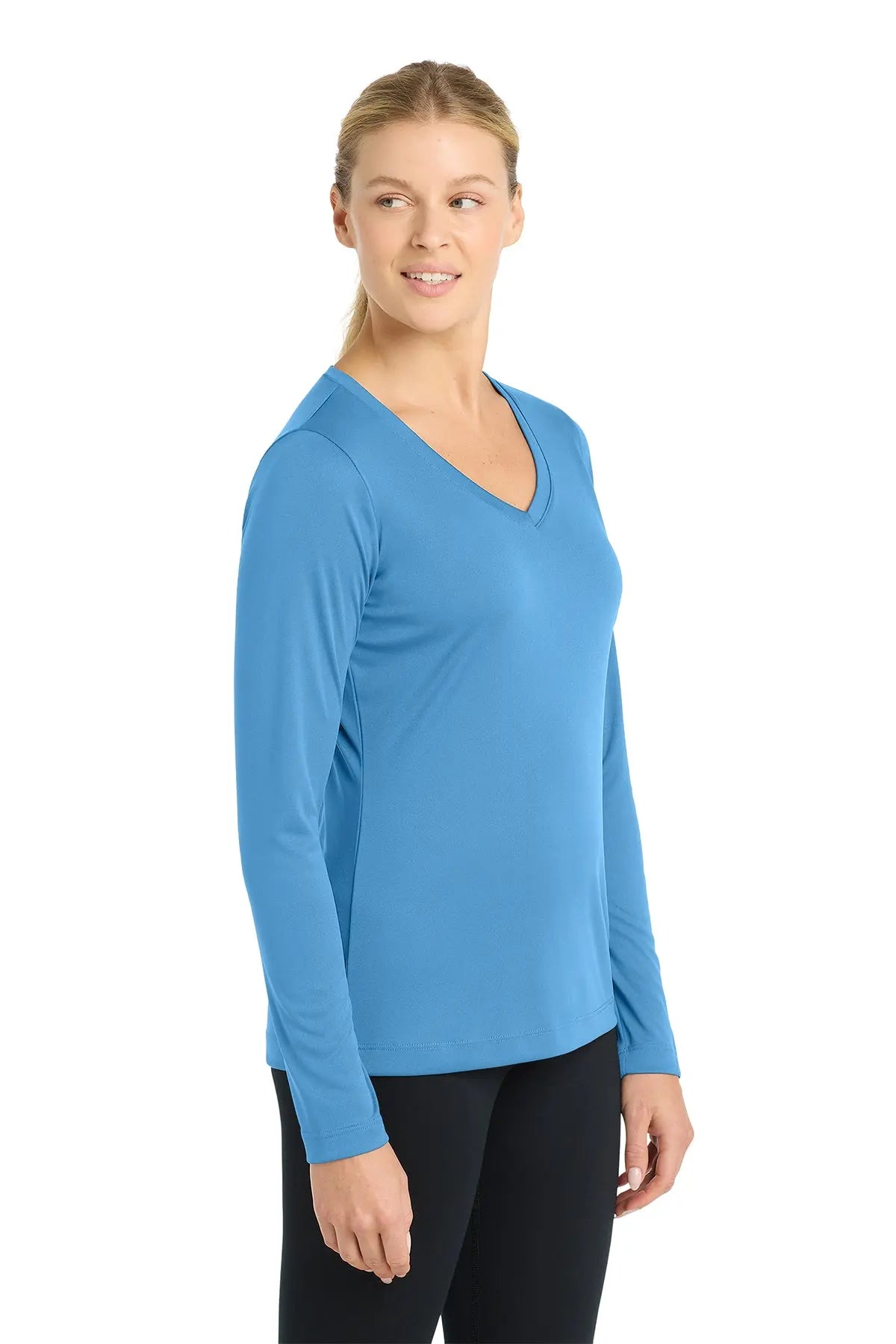 Sport-Tek® Women's Long Sleeve PosiCharge® Competitor™ V-Neck Tee #LST353LS