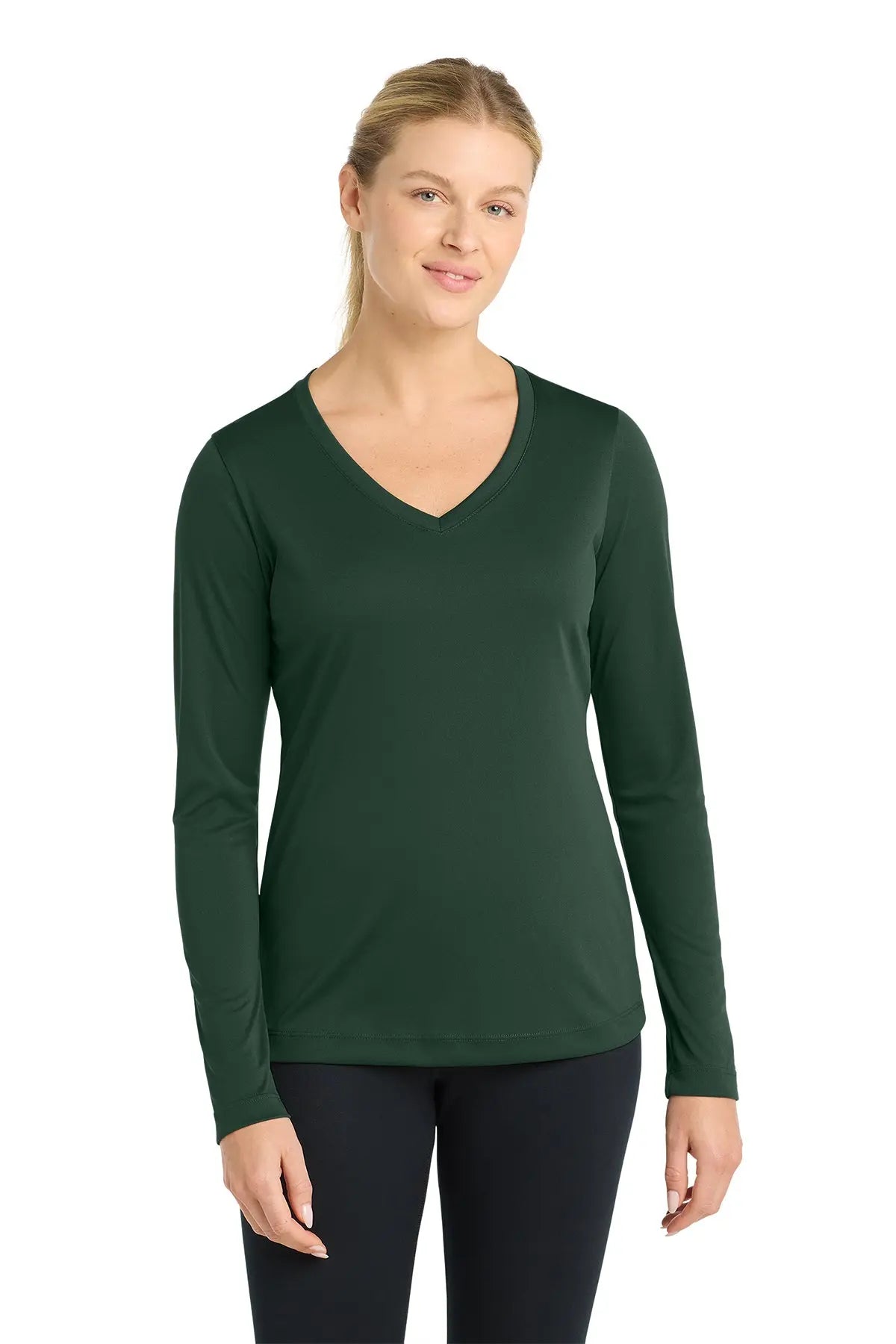 Sport-Tek® Women's Long Sleeve PosiCharge® Competitor™ V-Neck Tee #LST353LS