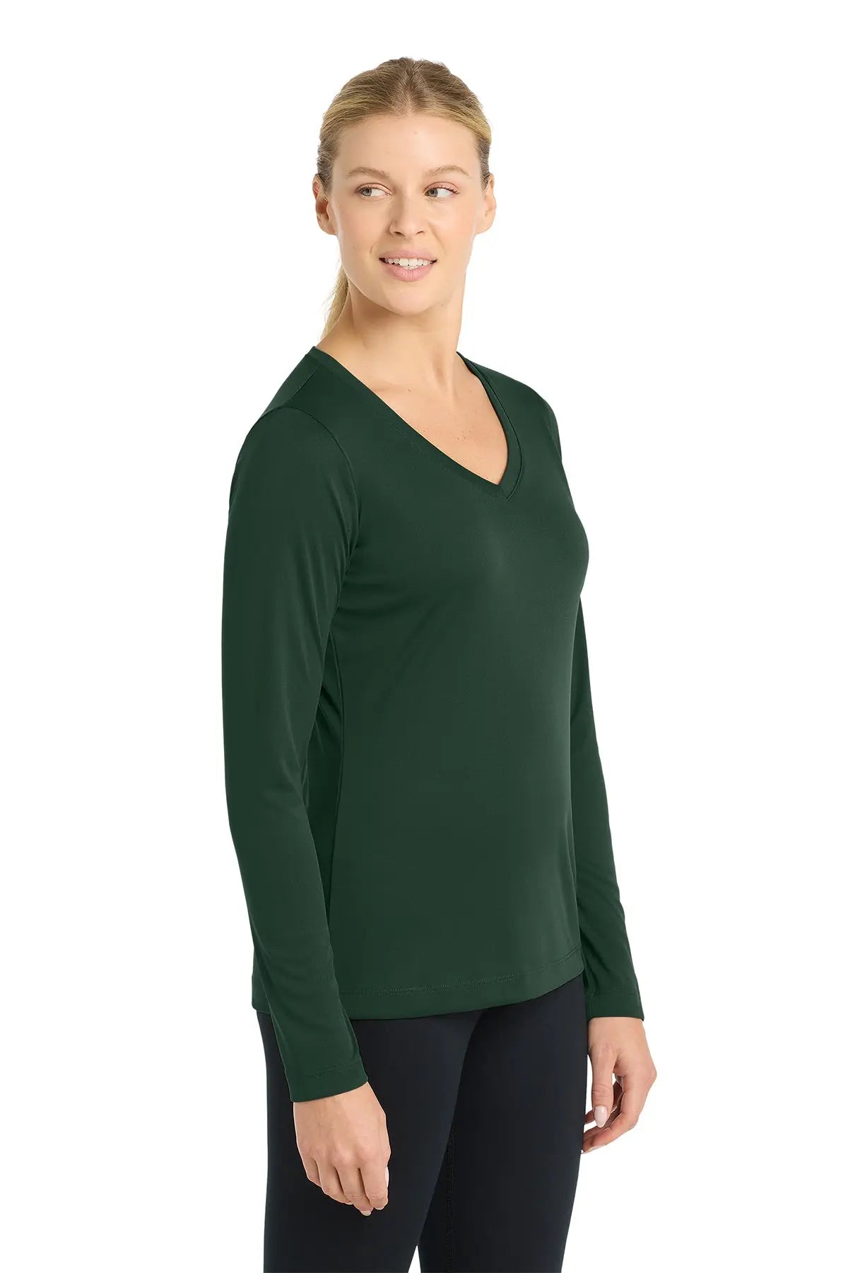Sport-Tek® Women's Long Sleeve PosiCharge® Competitor™ V-Neck Tee #LST353LS
