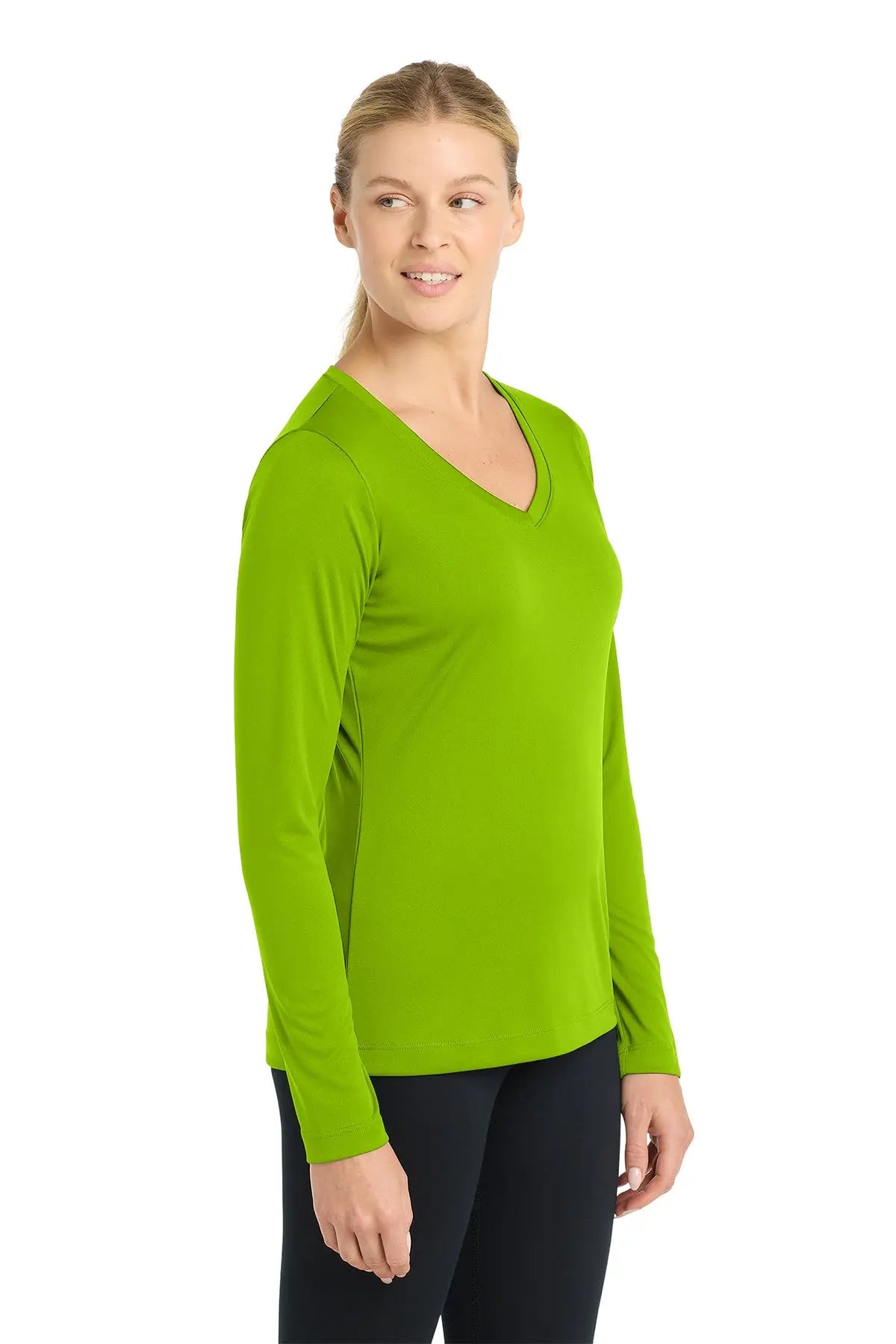 Sport-Tek® Women's Long Sleeve PosiCharge® Competitor™ V-Neck Tee #LST353LS
