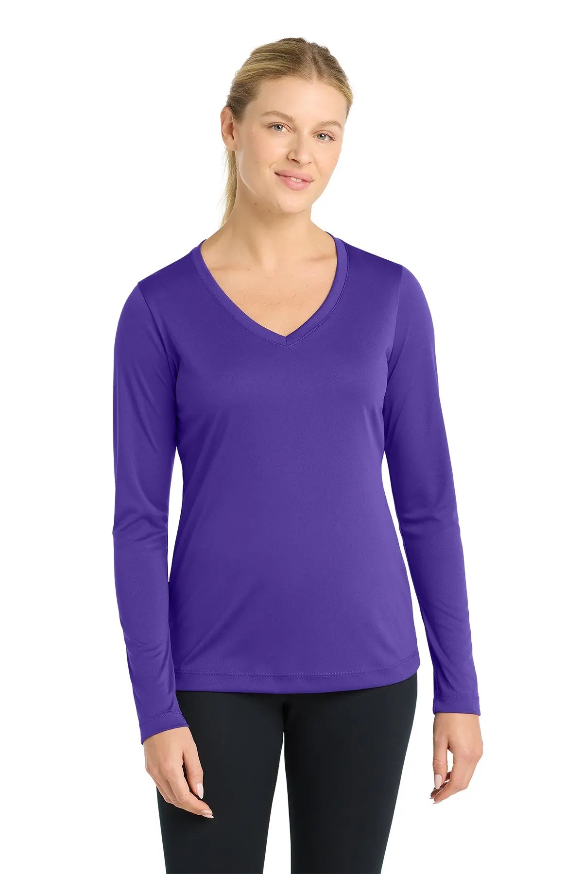 Sport-Tek® Women's Long Sleeve PosiCharge® Competitor™ V-Neck Tee #LST353LS