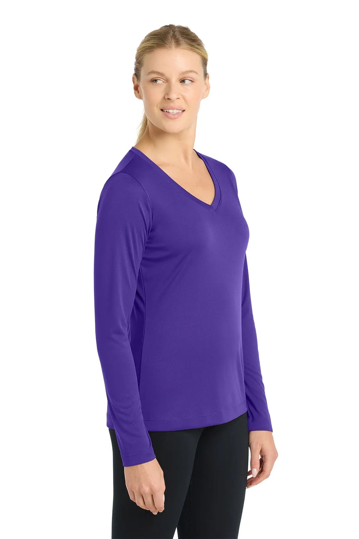Sport-Tek® Women's Long Sleeve PosiCharge® Competitor™ V-Neck Tee #LST353LS