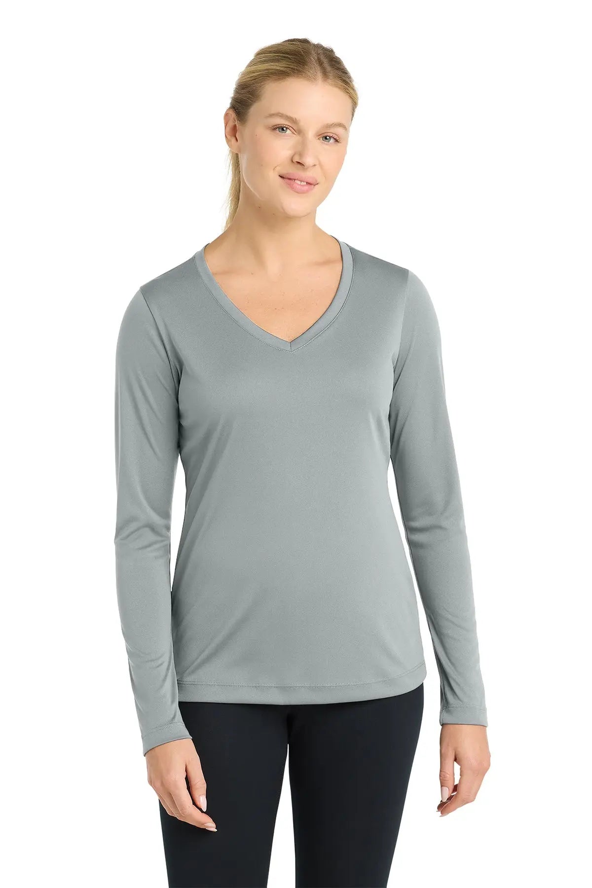 Sport-Tek® Women's Long Sleeve PosiCharge® Competitor™ V-Neck Tee #LST353LS