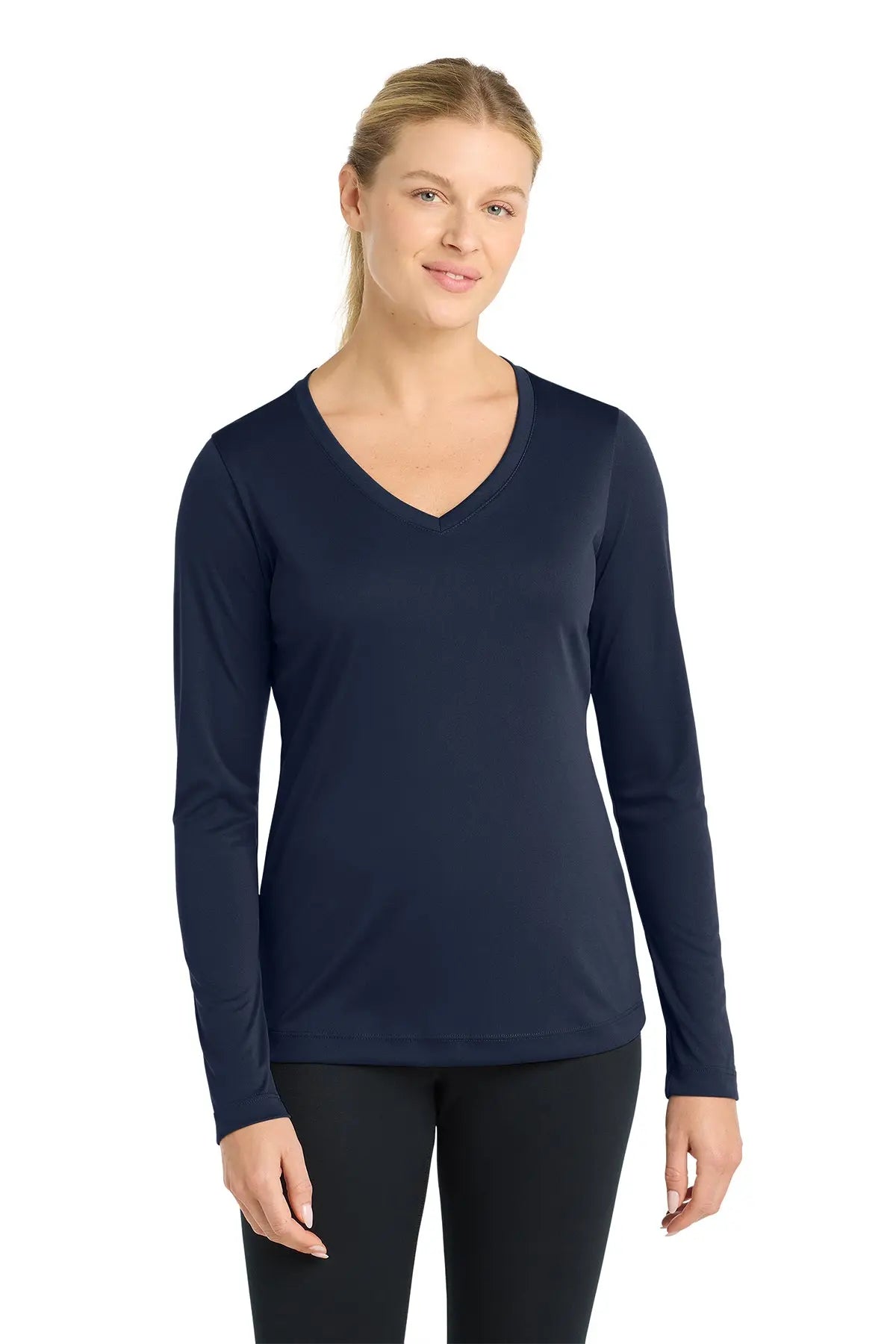 Sport-Tek® Women's Long Sleeve PosiCharge® Competitor™ V-Neck Tee #LST353LS