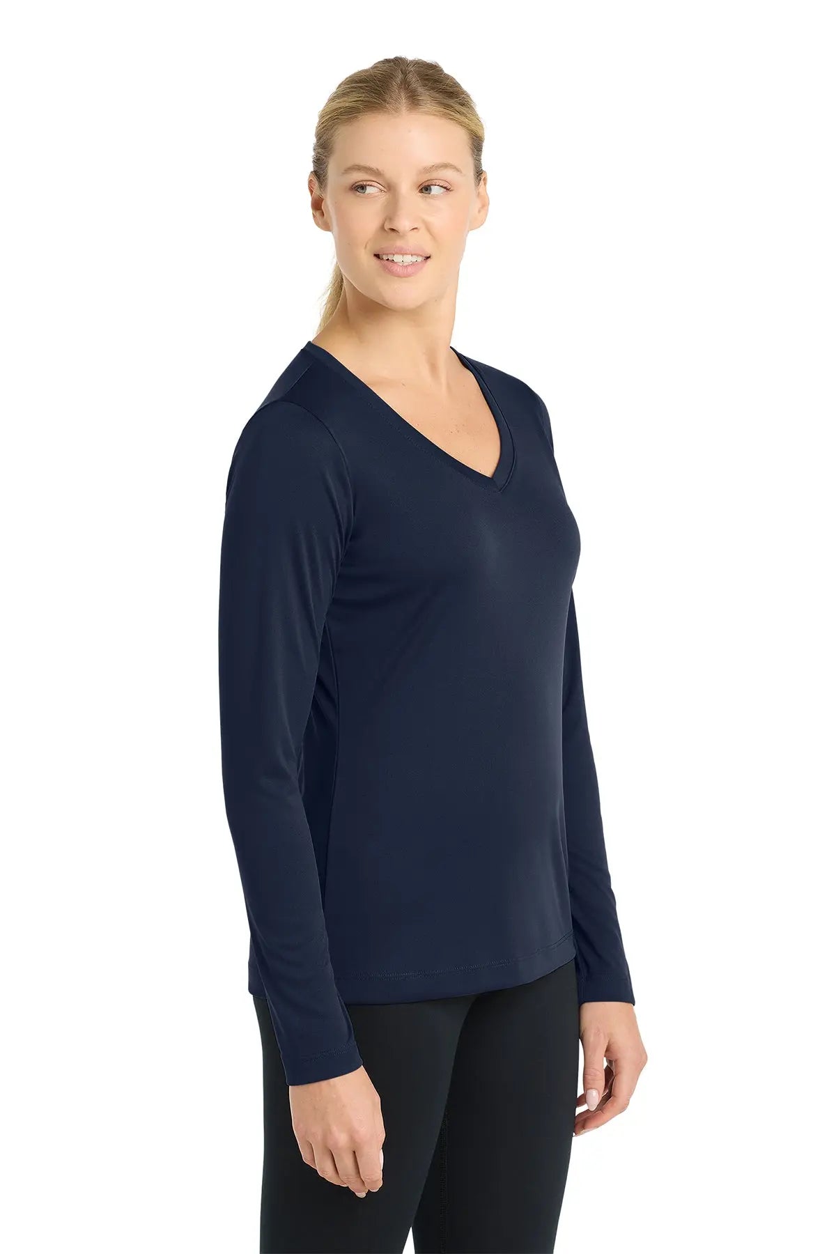 Sport-Tek® Women's Long Sleeve PosiCharge® Competitor™ V-Neck Tee #LST353LS