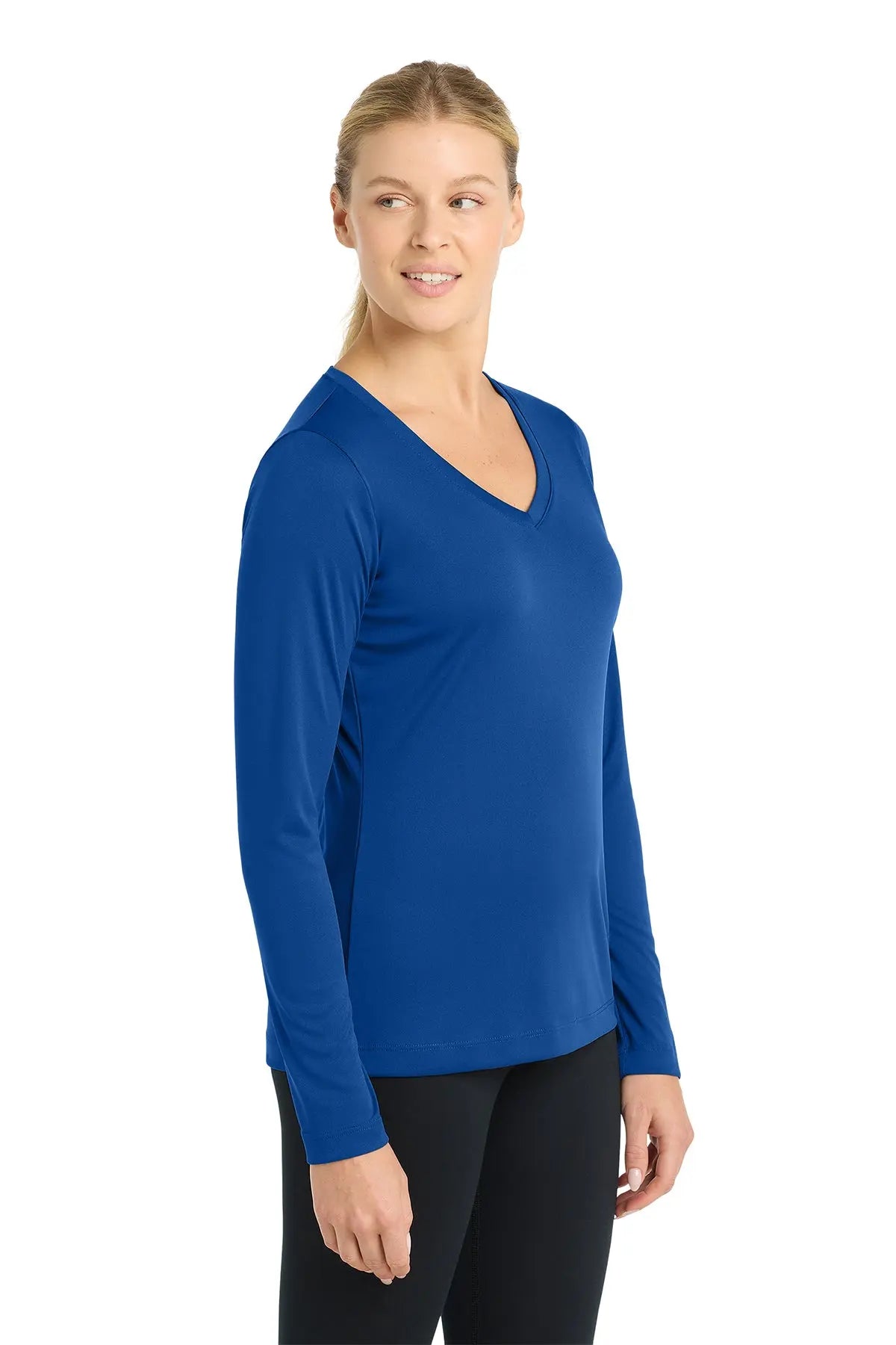 Sport-Tek® Women's Long Sleeve PosiCharge® Competitor™ V-Neck Tee #LST353LS