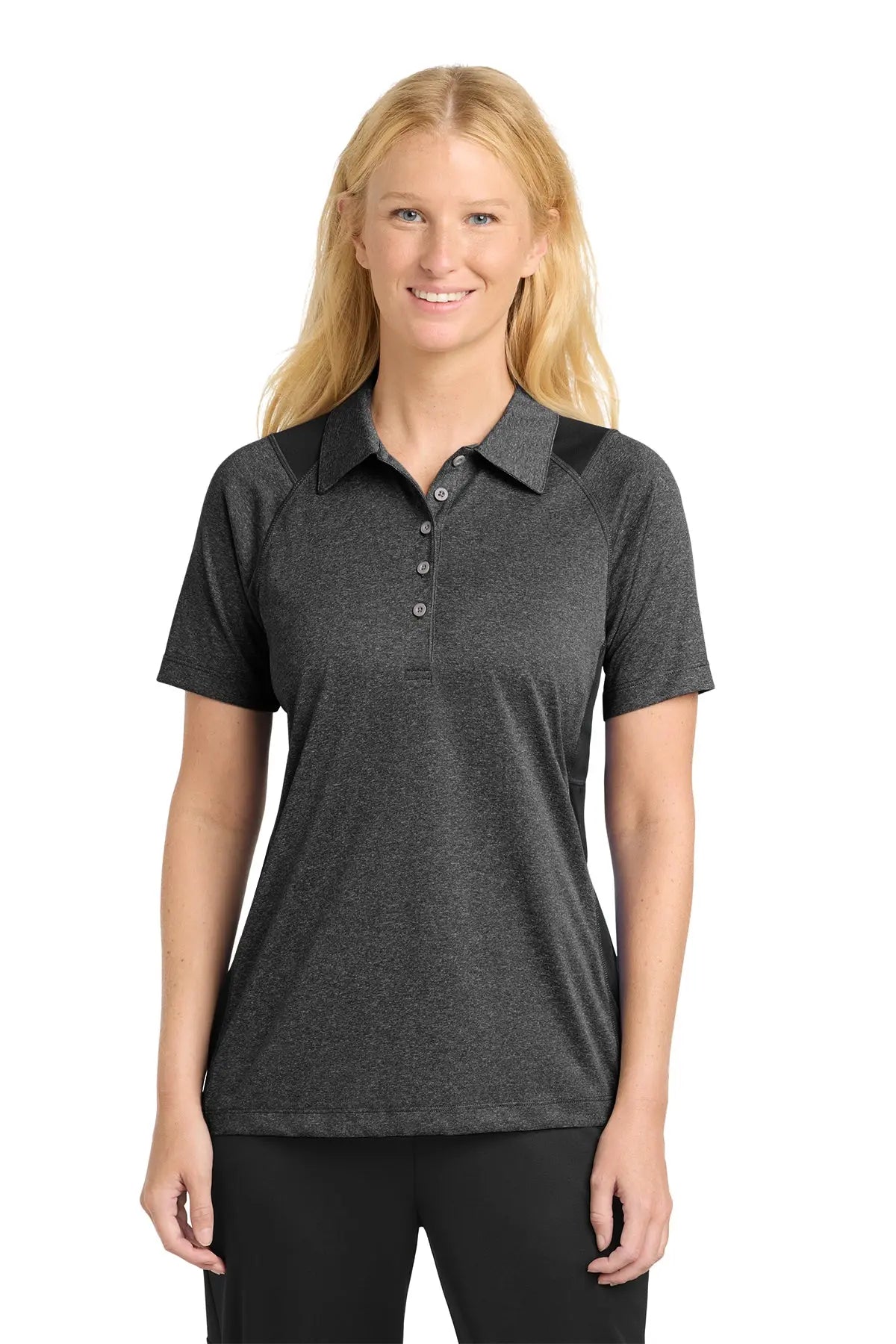 Sport-Tek® Women's Heather Colorblock Contender™ Polo #LST665Game Over Merch