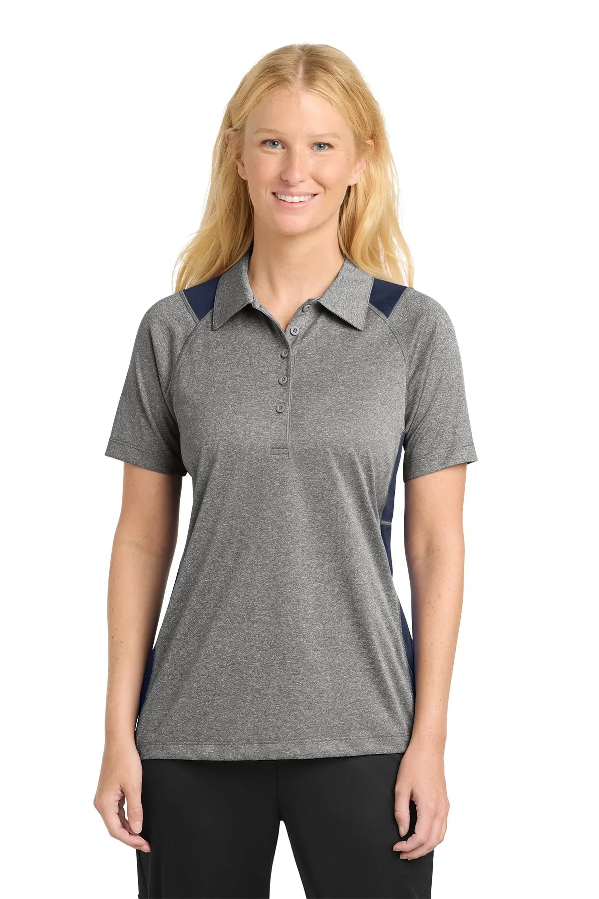 Sport-Tek® Women's Heather Colorblock Contender™ Polo #LST665Game Over Merch