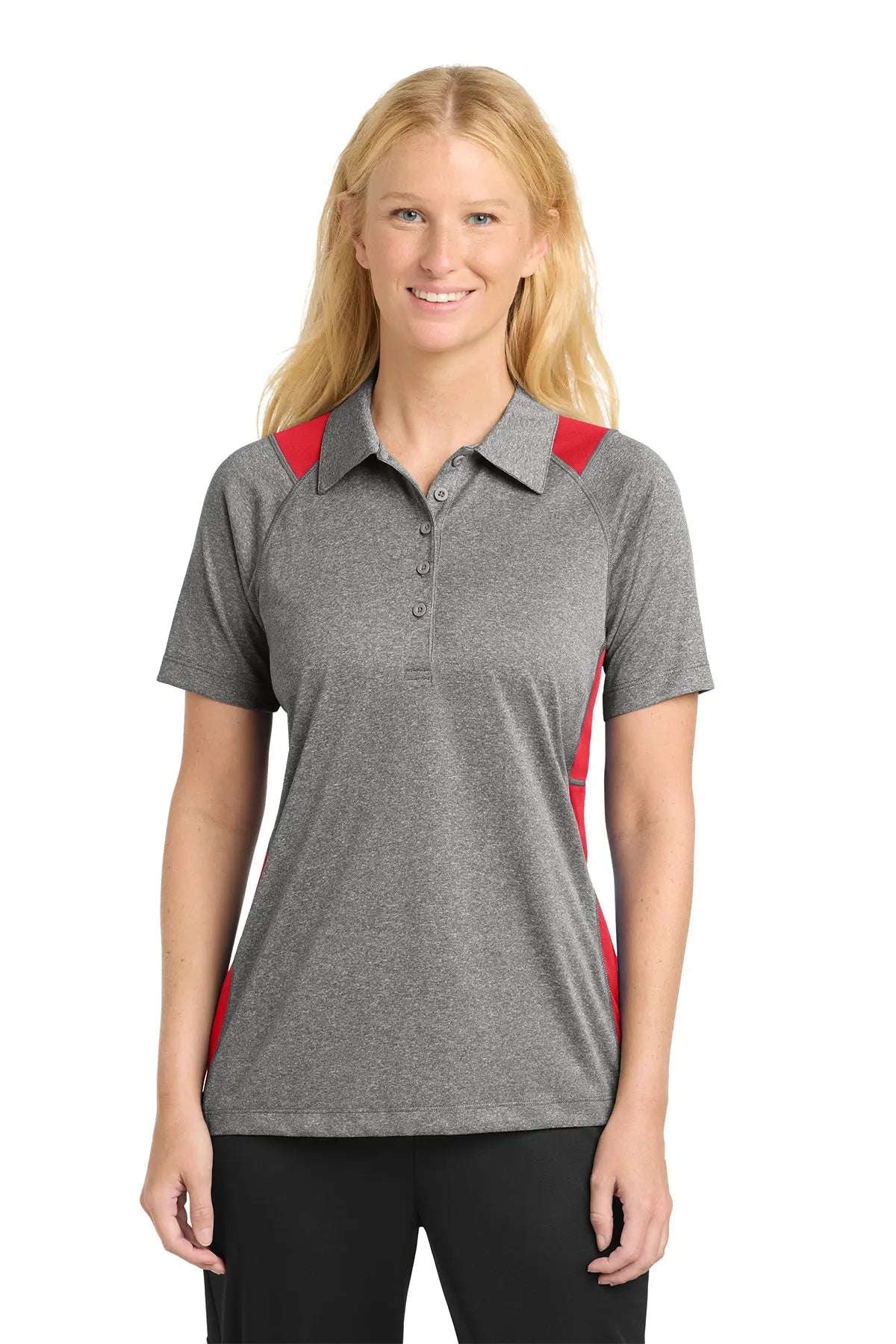 Sport-Tek® Women's Heather Colorblock Contender™ Polo #LST665Game Over Merch