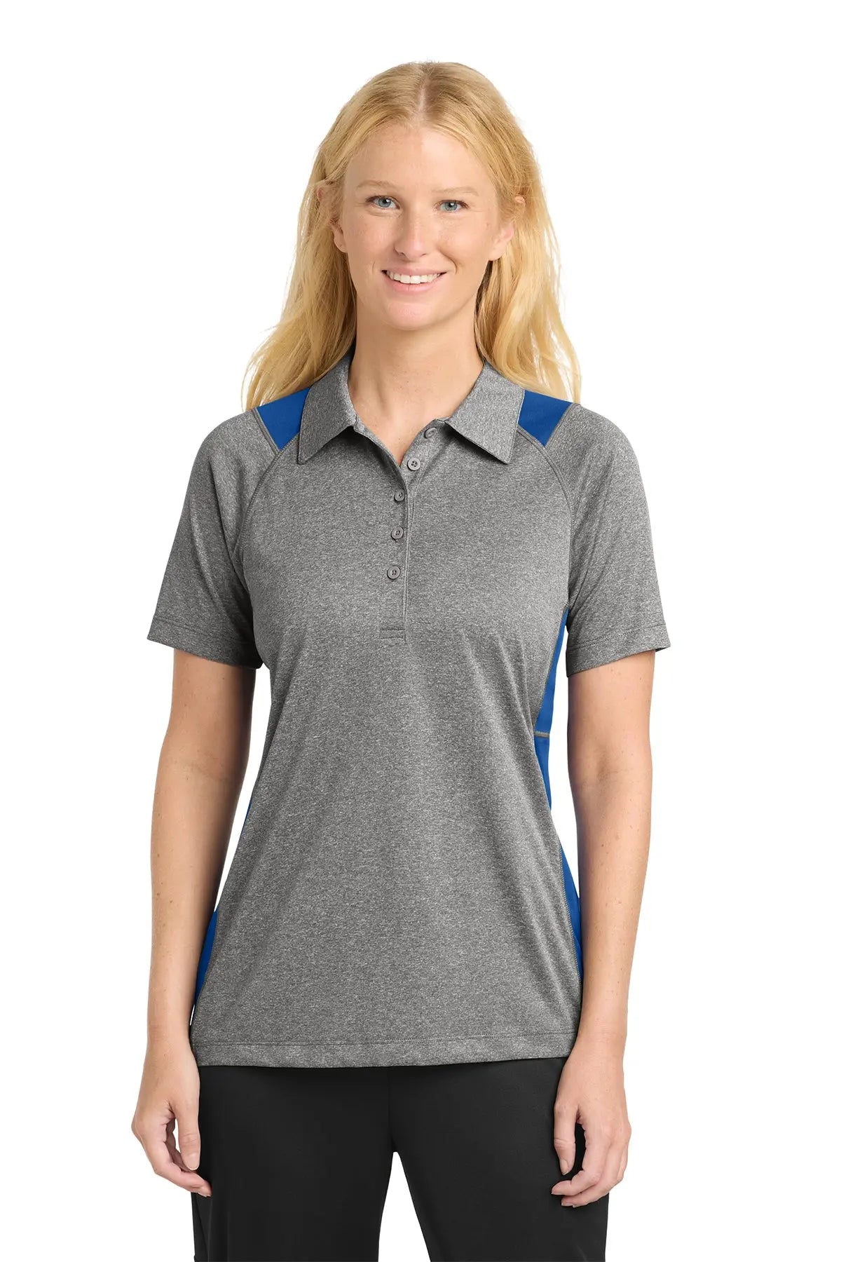 Sport-Tek® Women's Heather Colorblock Contender™ Polo #LST665Game Over Merch
