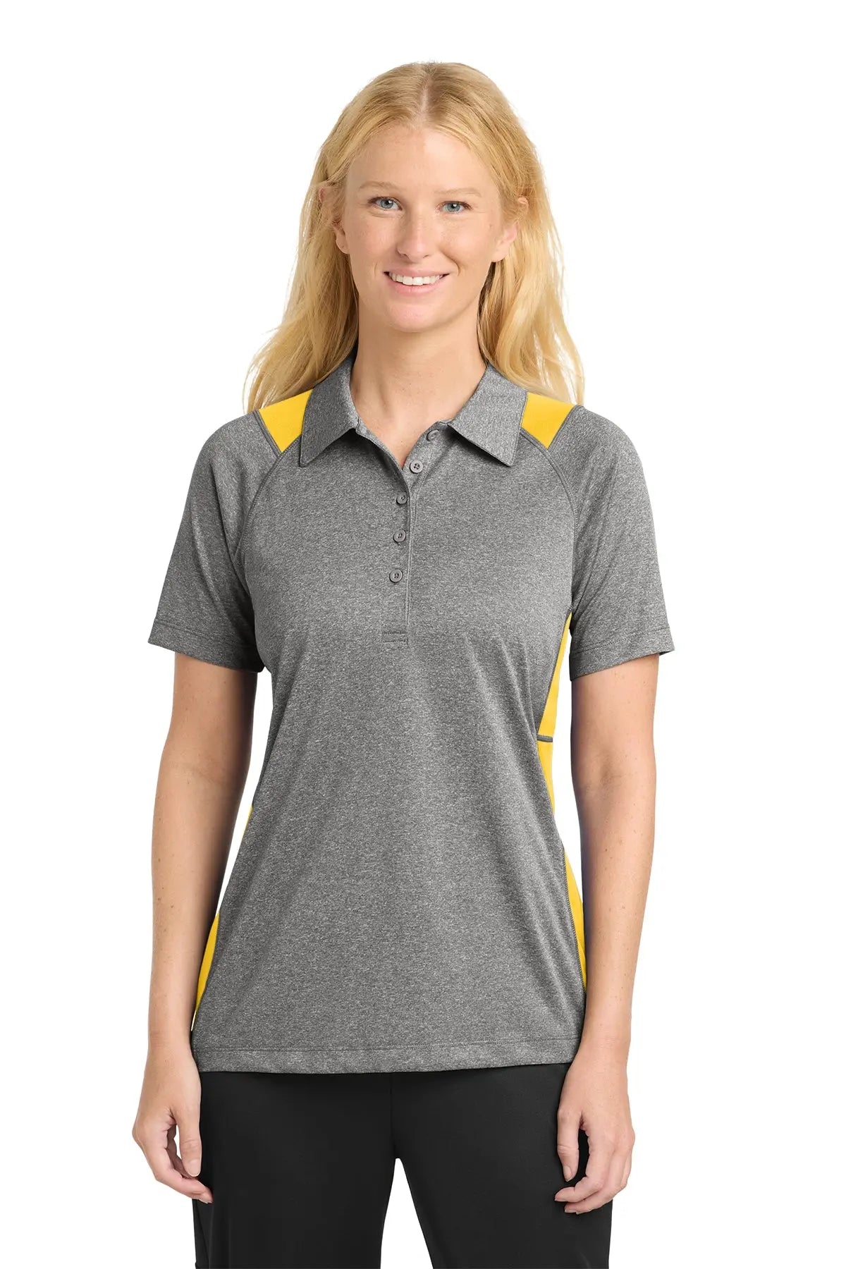Sport-Tek® Women's Heather Colorblock Contender™ Polo #LST665Game Over Merch