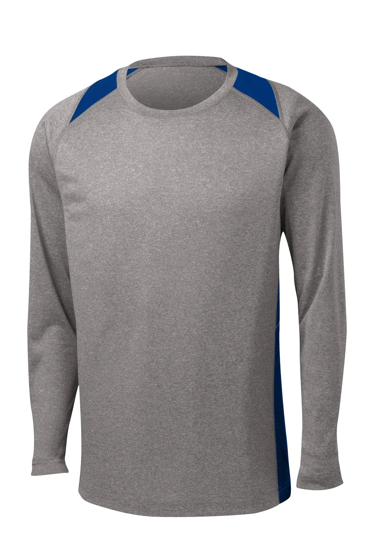 Sport-Tek® Long Sleeve Heather Colorblock Contender™ Tee #ST361LS