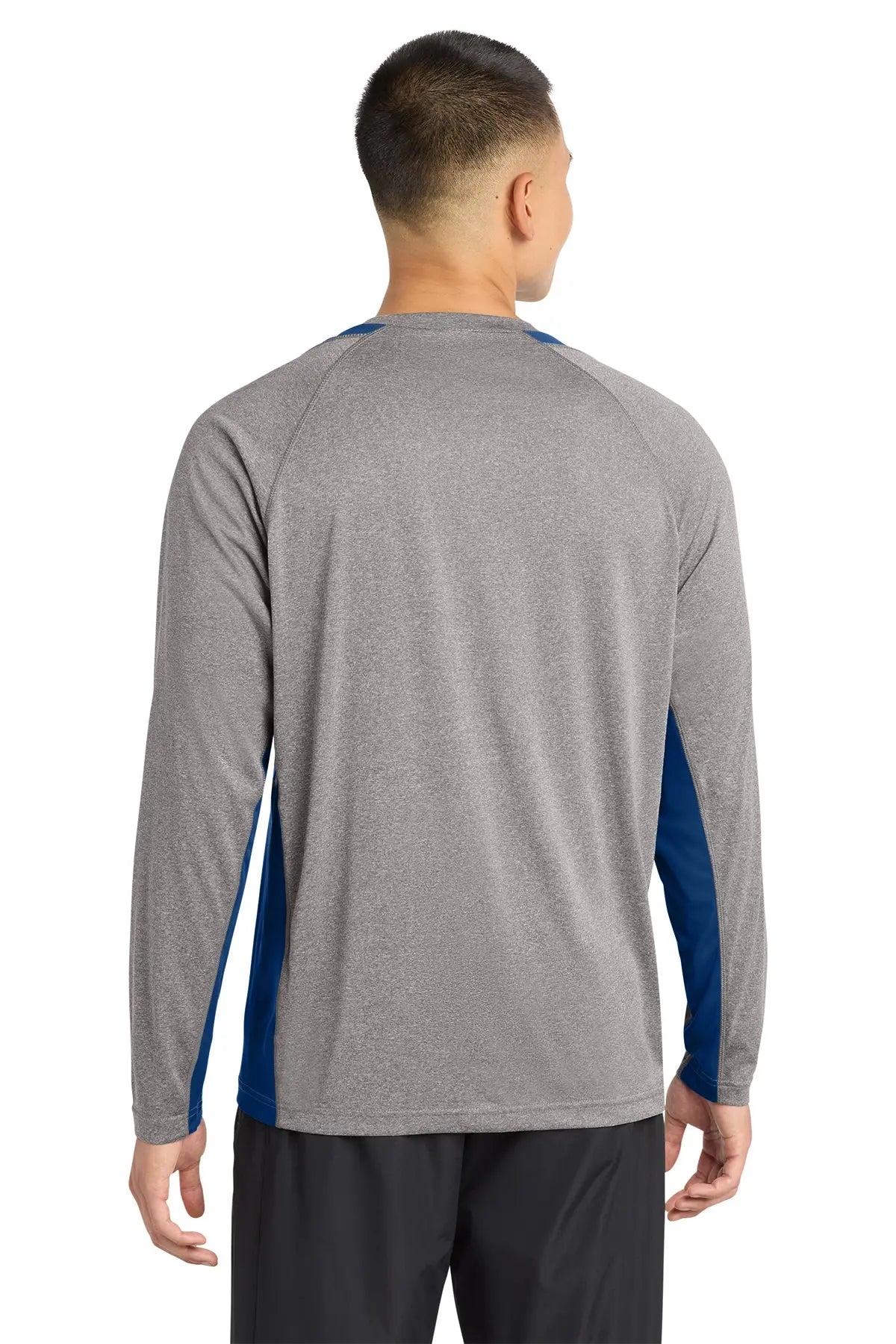 Sport-Tek® Long Sleeve Heather Colorblock Contender™ Tee #ST361LS