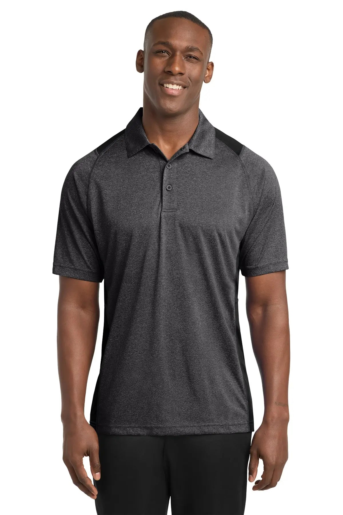 Sport-Tek® Heather Colorblock Contender™ Polo #ST665Game Over Merch