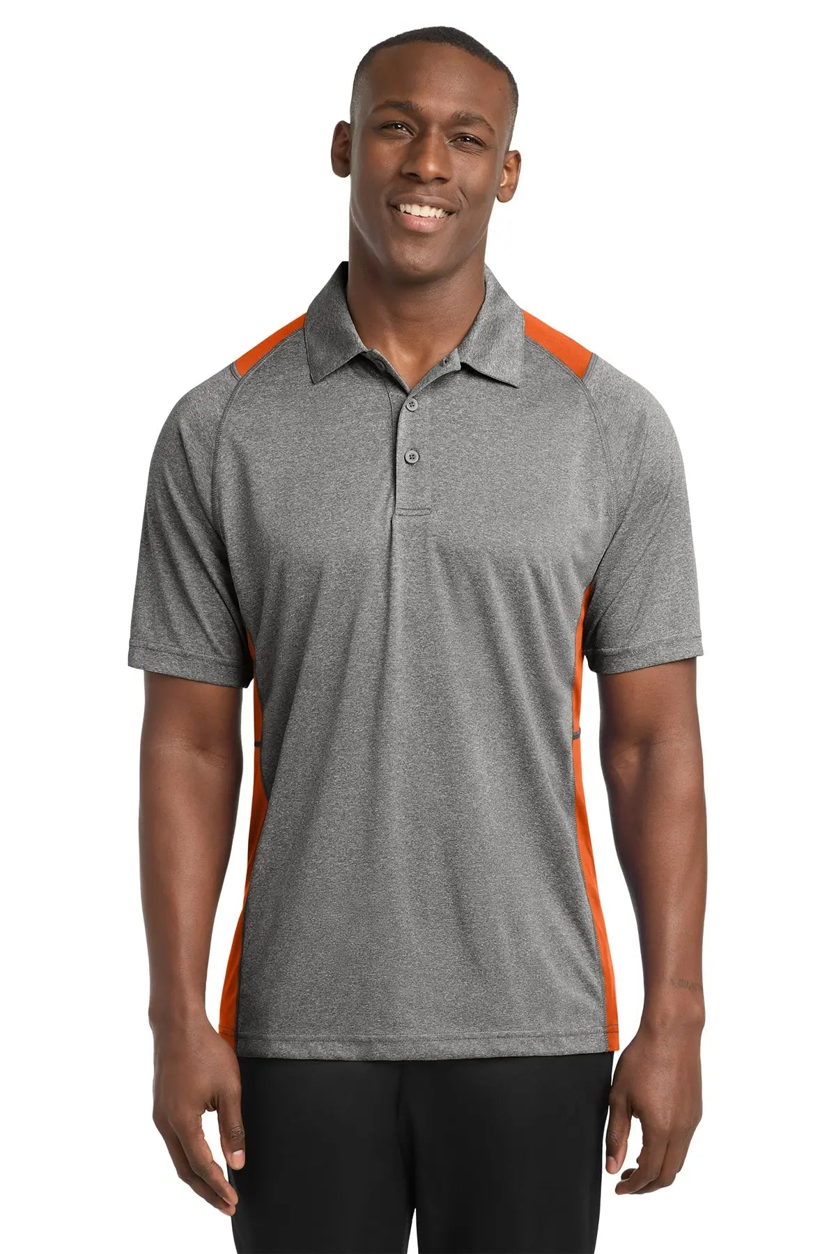 Sport-Tek® Heather Colorblock Contender™ Polo #ST665Game Over Merch