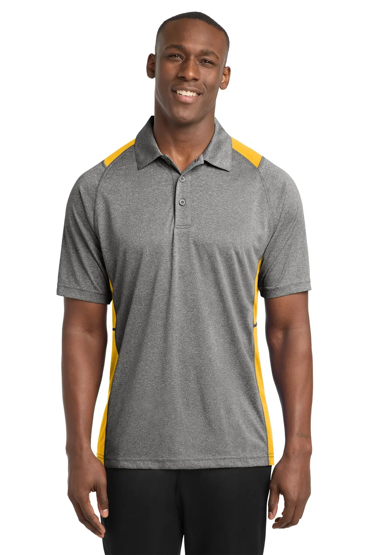 Sport-Tek® Heather Colorblock Contender™ Polo #ST665Game Over Merch
