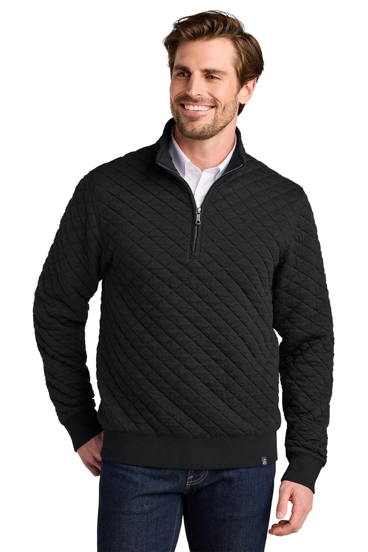 Brooks Brothers® Diamond Quilt 1/4-Zip #BB18212 Game Over Merch