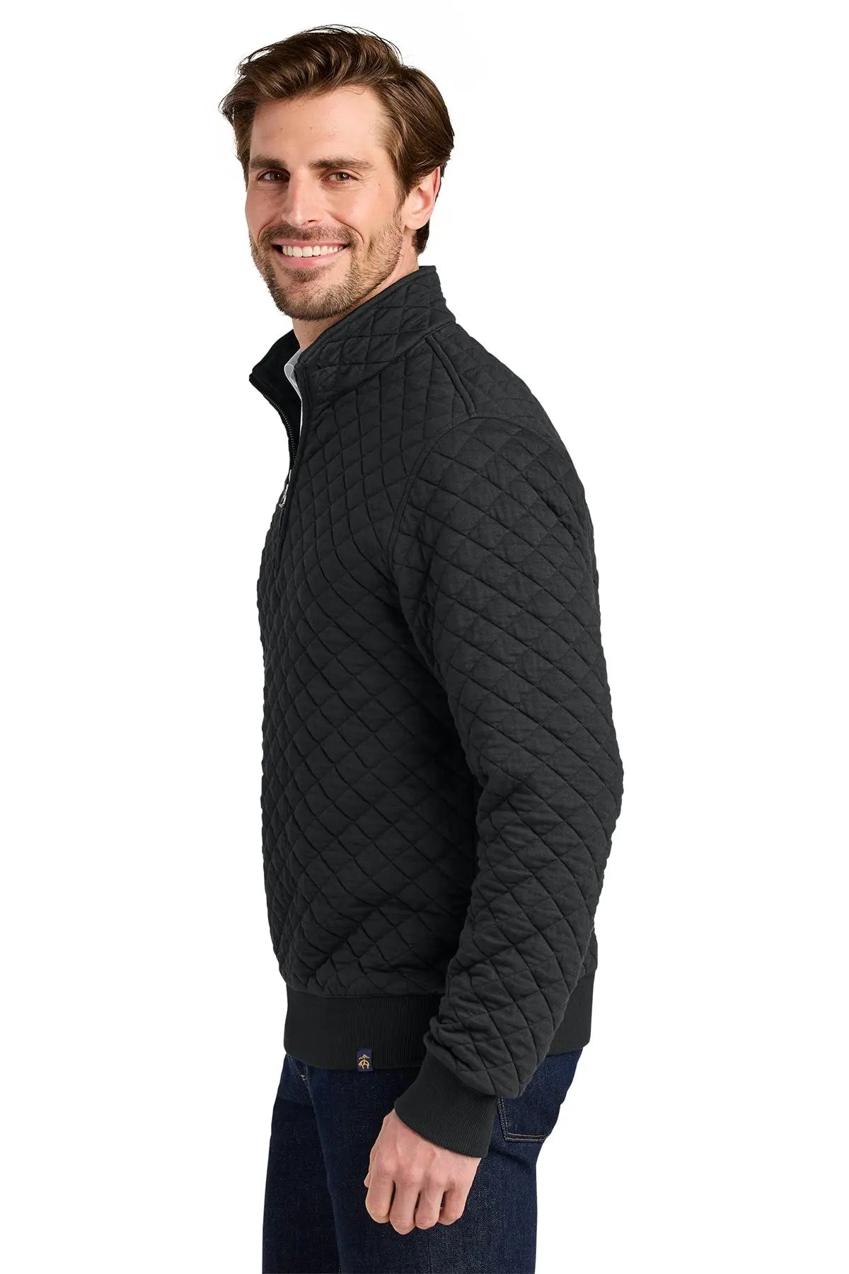 Brooks Brothers® Diamond Quilt 1/4-Zip #BB18212 Game Over Merch