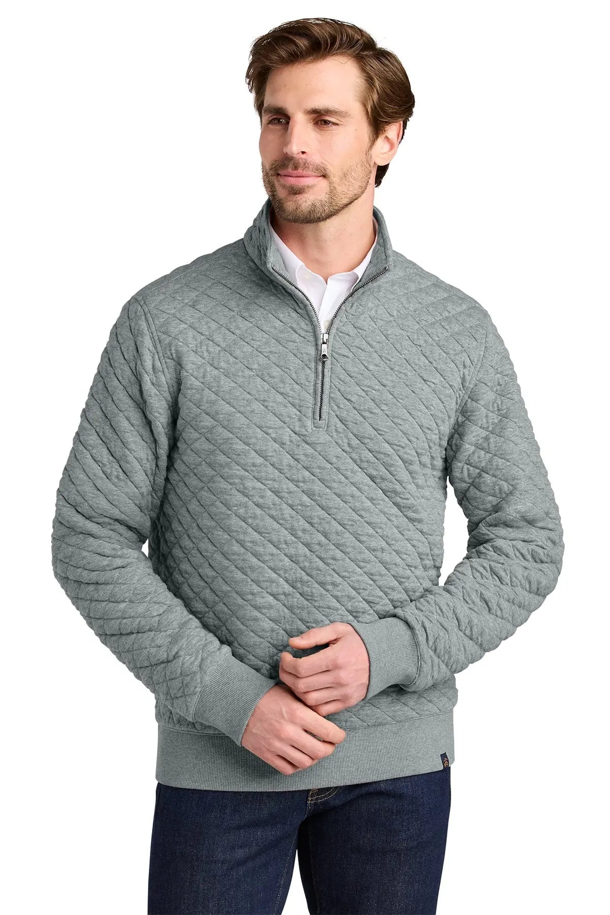 Brooks Brothers® Diamond Quilt 1/4-Zip #BB18212 Game Over Merch