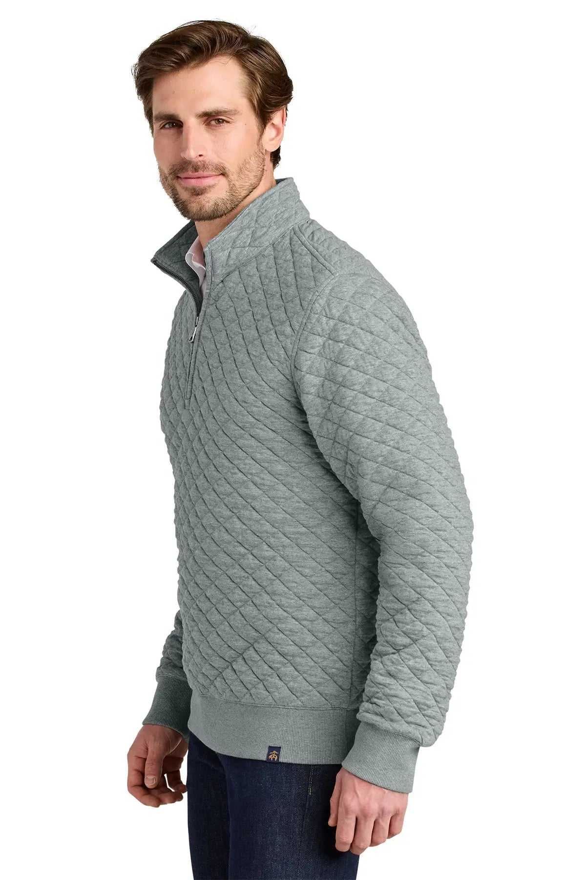 Brooks Brothers® Diamond Quilt 1/4-Zip #BB18212 Game Over Merch