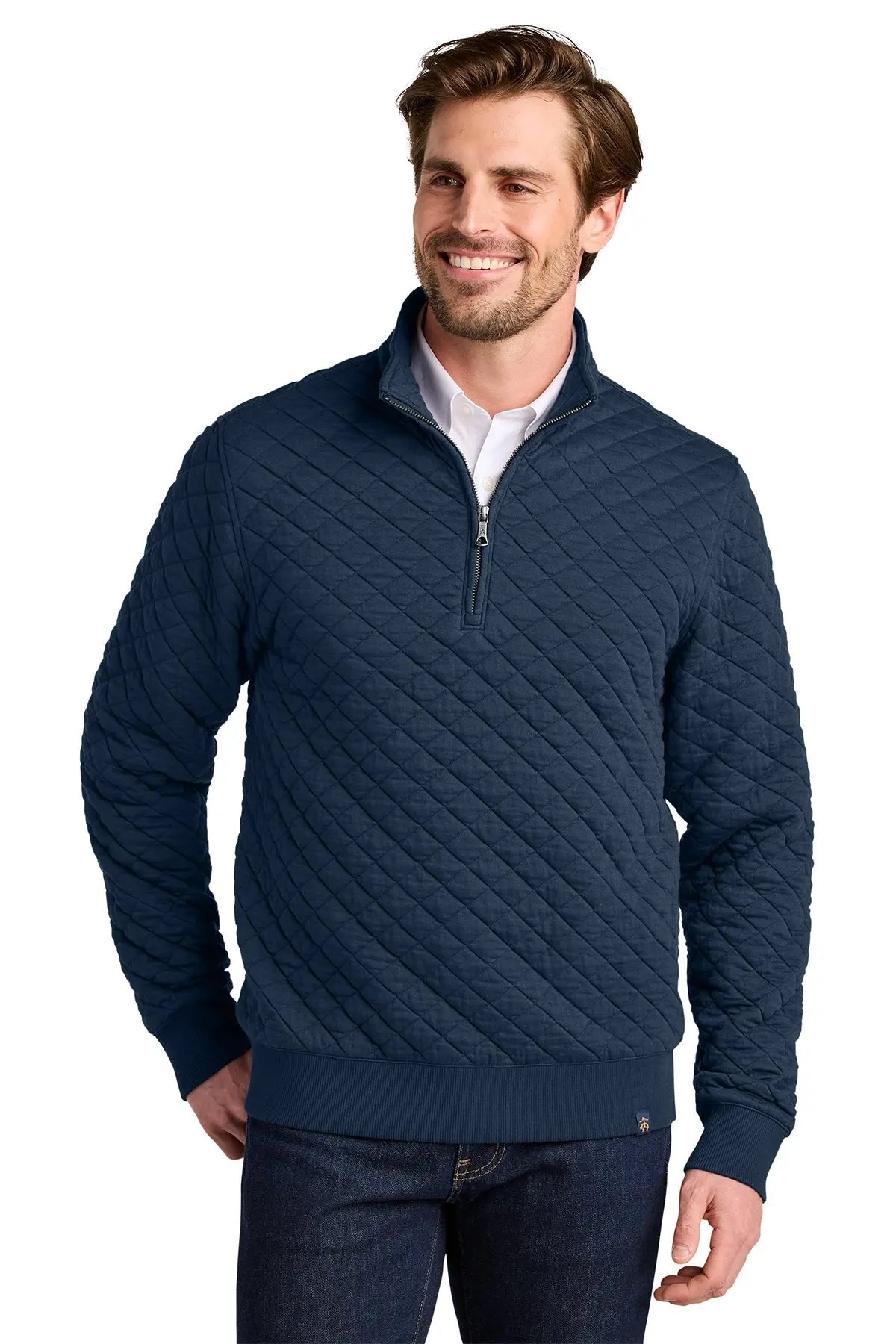 Brooks Brothers® Diamond Quilt 1/4-Zip #BB18212 Game Over Merch