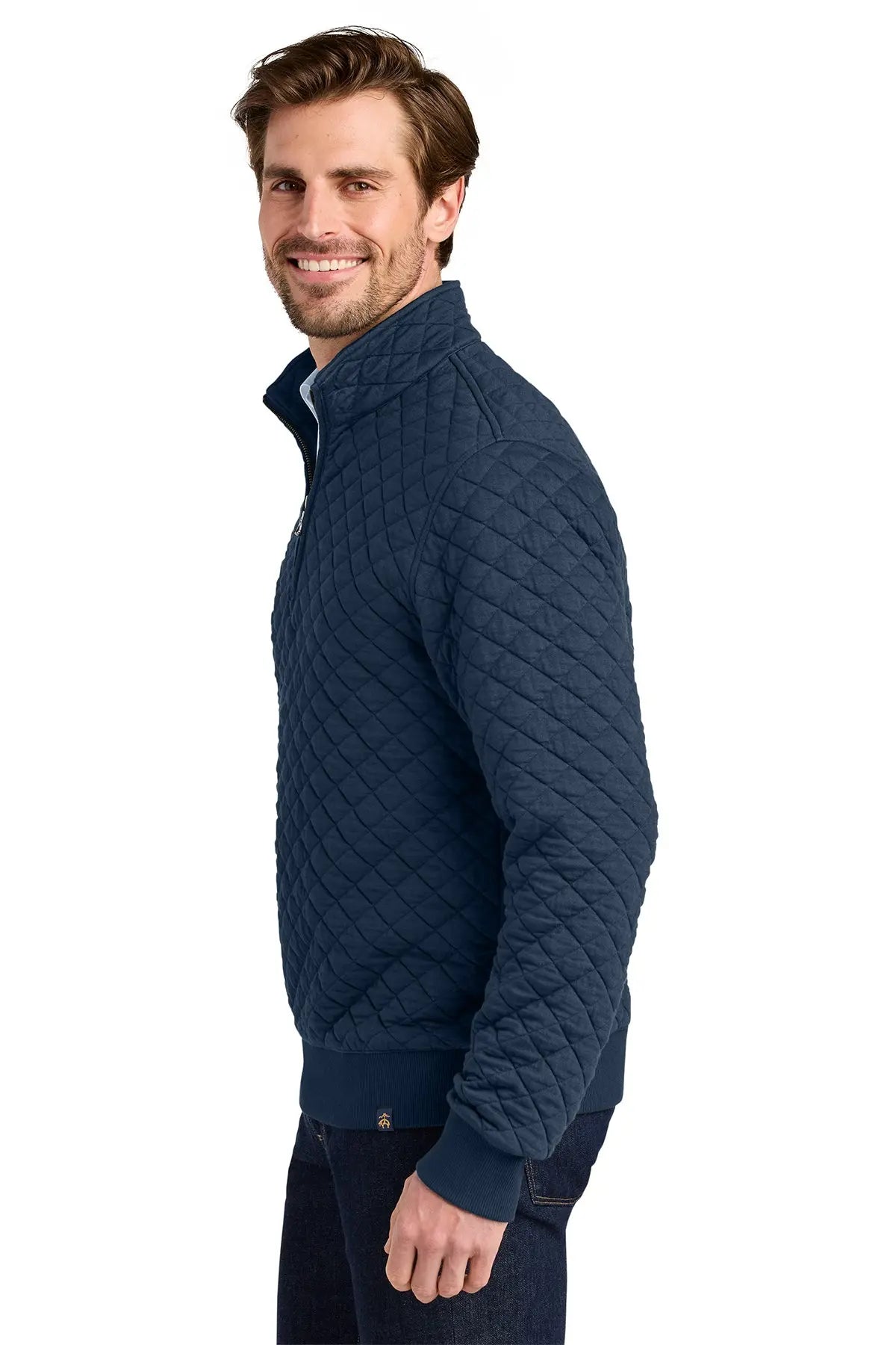 Brooks Brothers® Diamond Quilt 1/4-Zip #BB18212 Game Over Merch