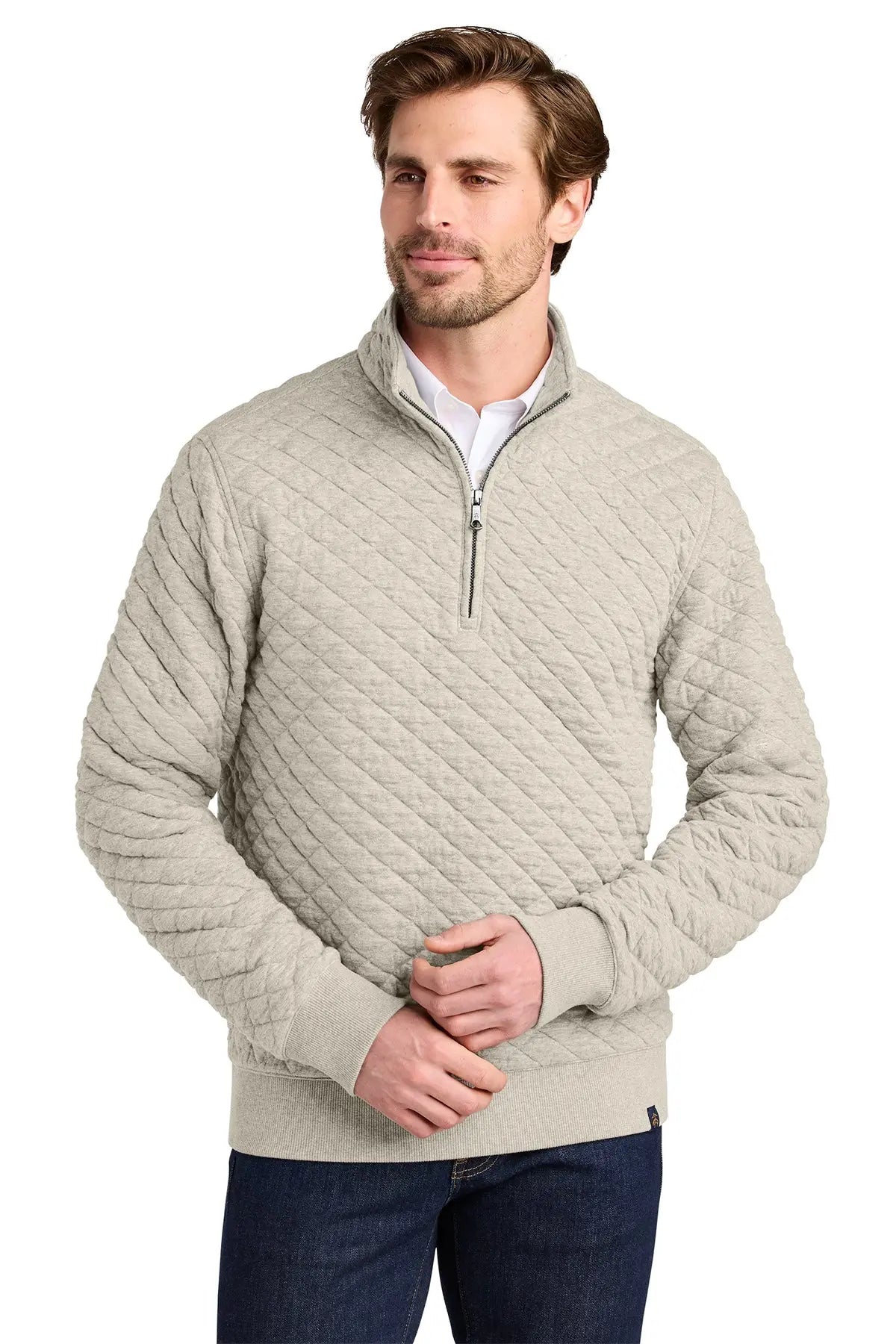 Brooks Brothers® Diamond Quilt 1/4-Zip #BB18212 Game Over Merch